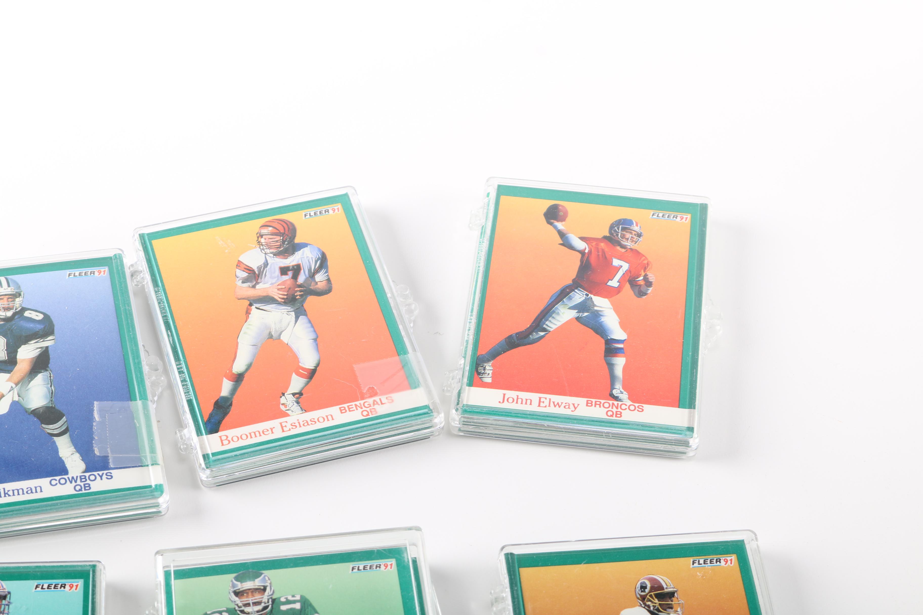 1991 Football Cards From Fleer and Topps