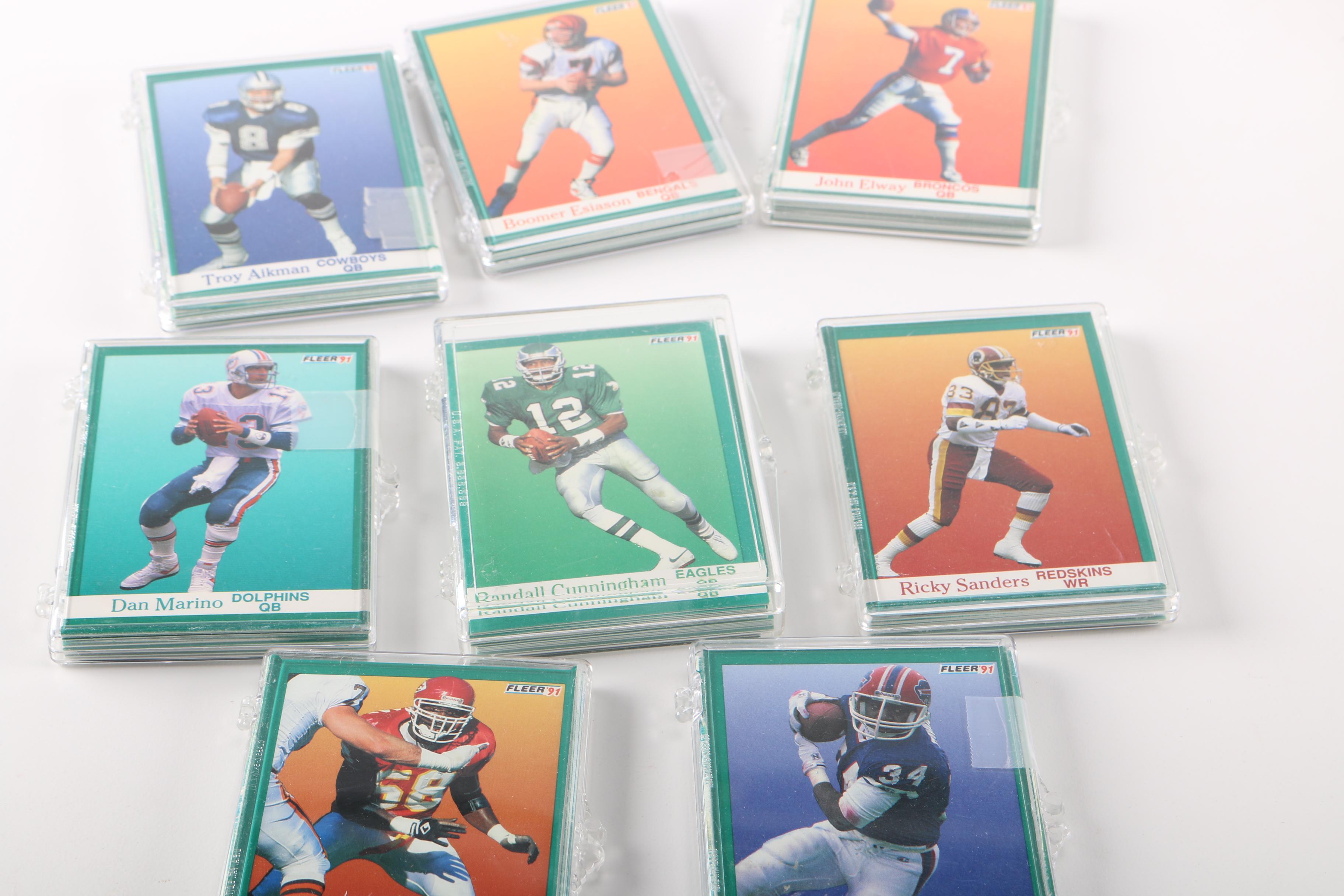 1991 Football Cards From Fleer and Topps