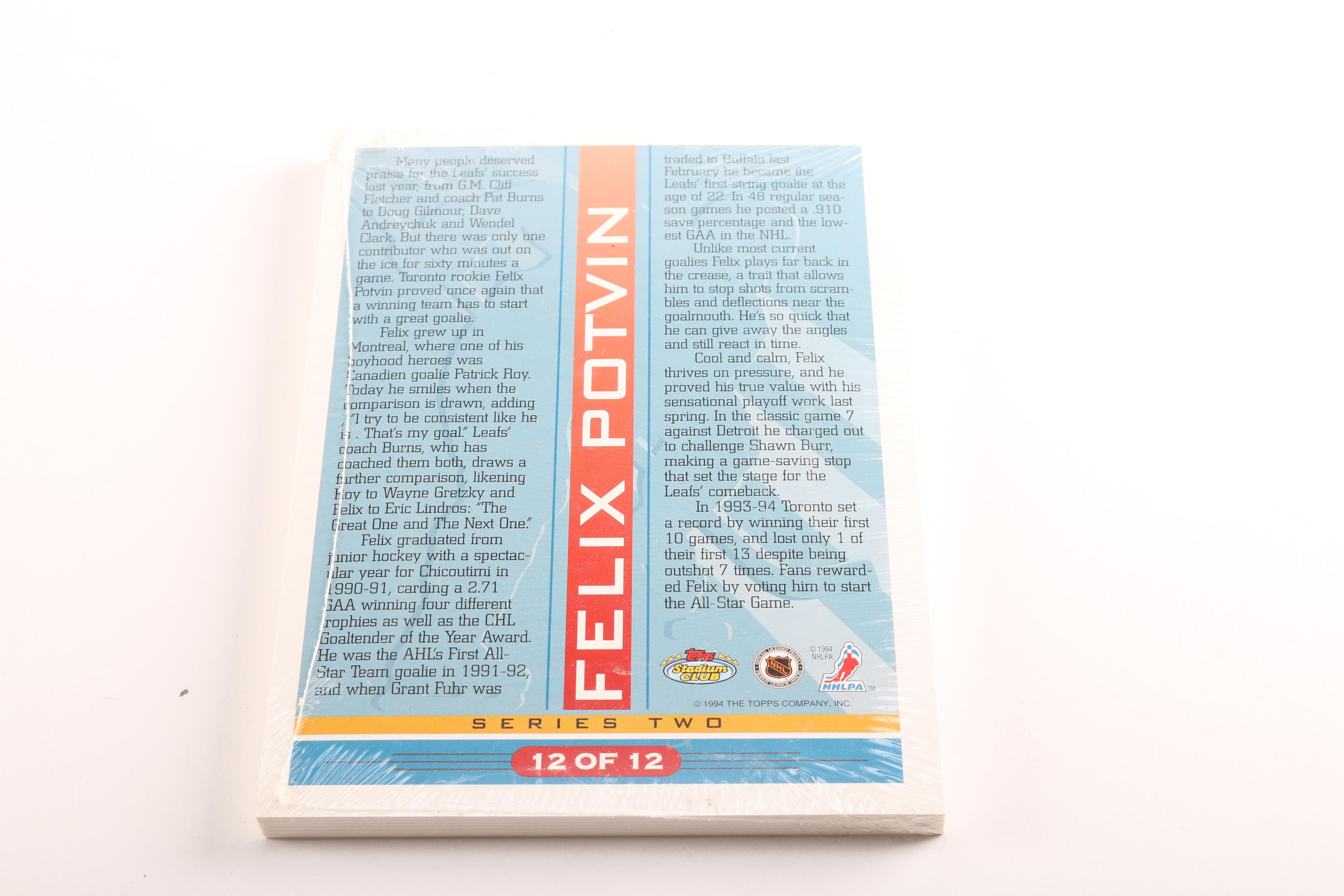 Assortment of 1990s Hockey Cards and Coins