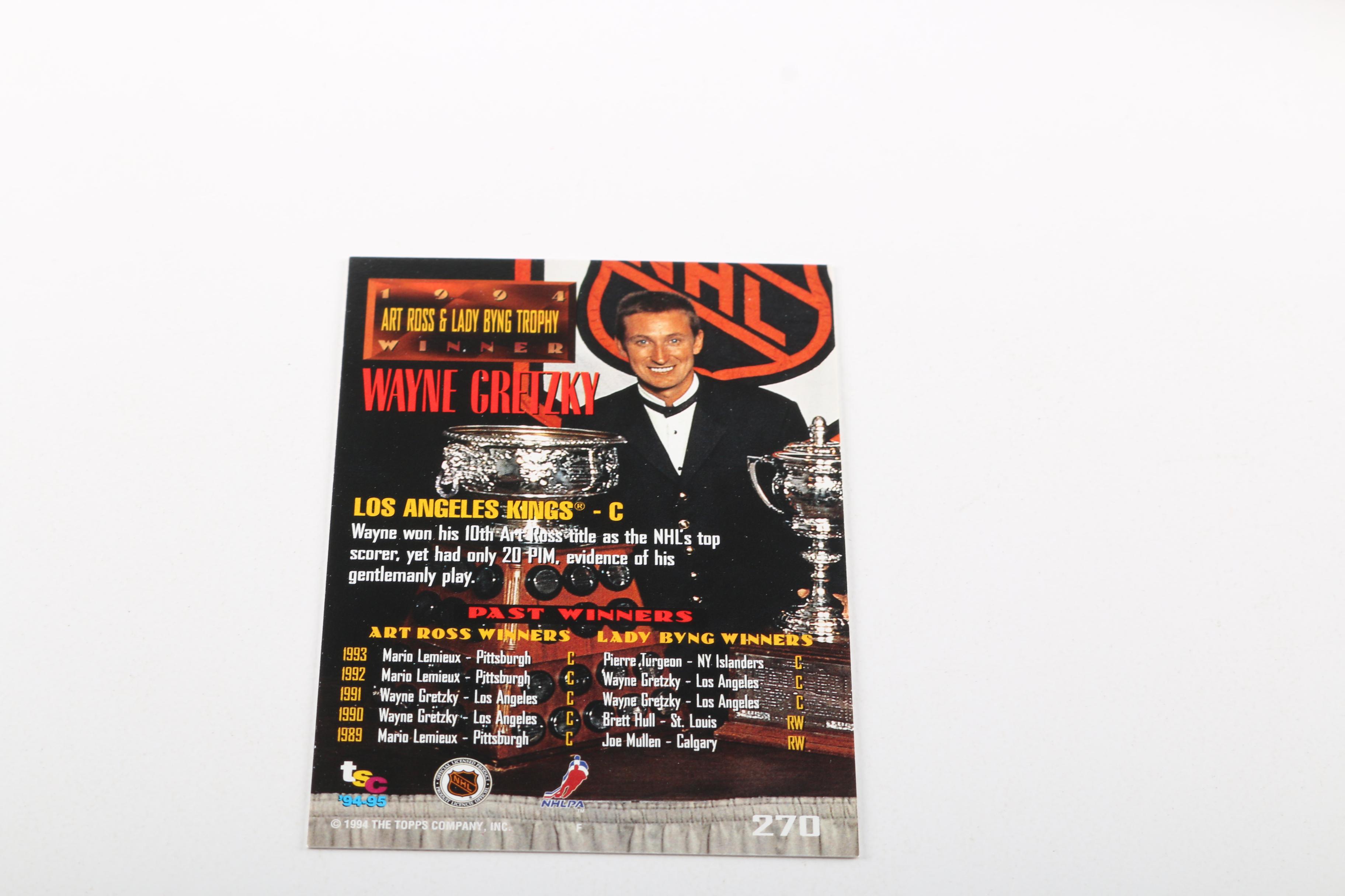 Assortment of 1990s Hockey Cards and Coins