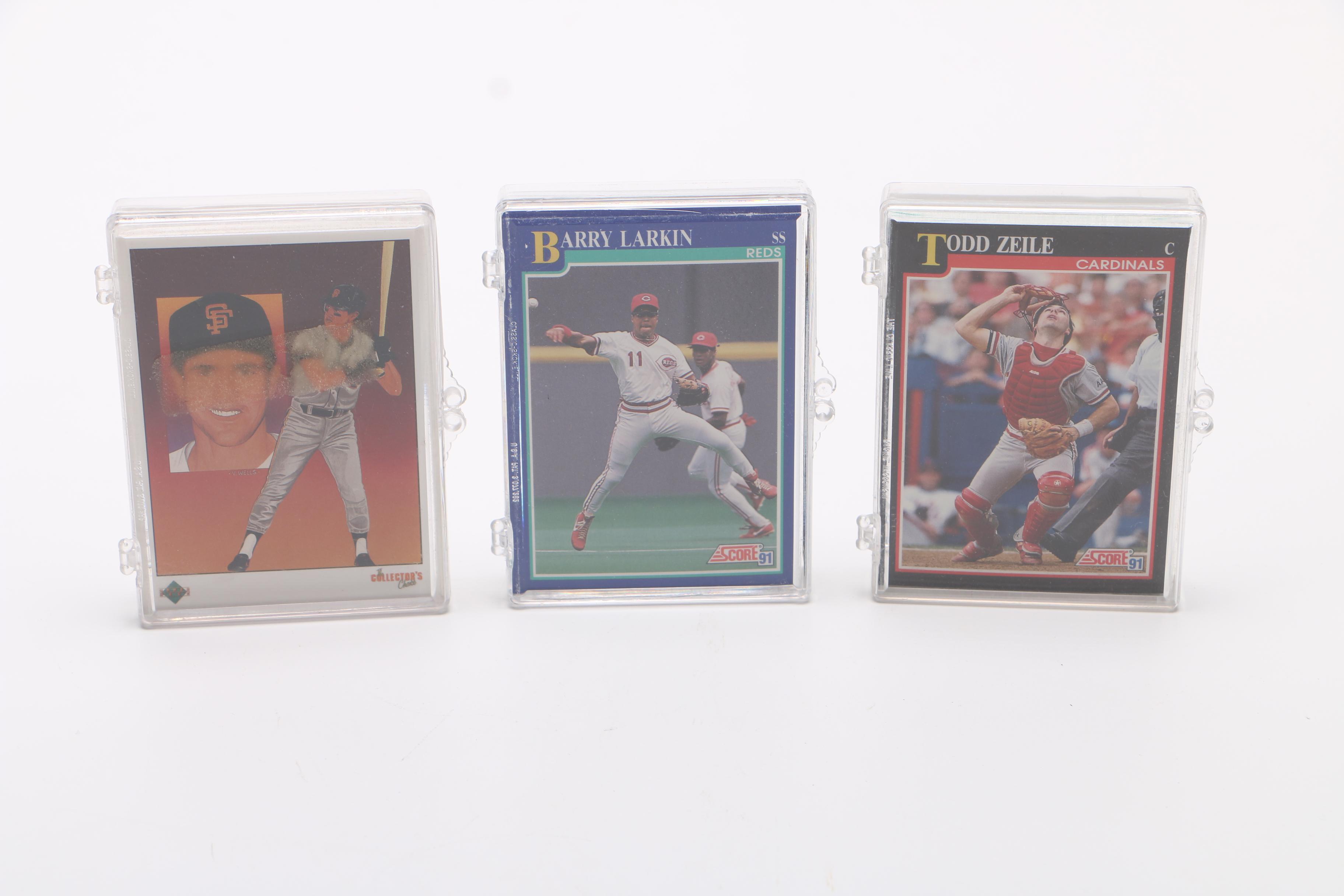 Assortment of 1980s and 1990s Baseball and Football Cards