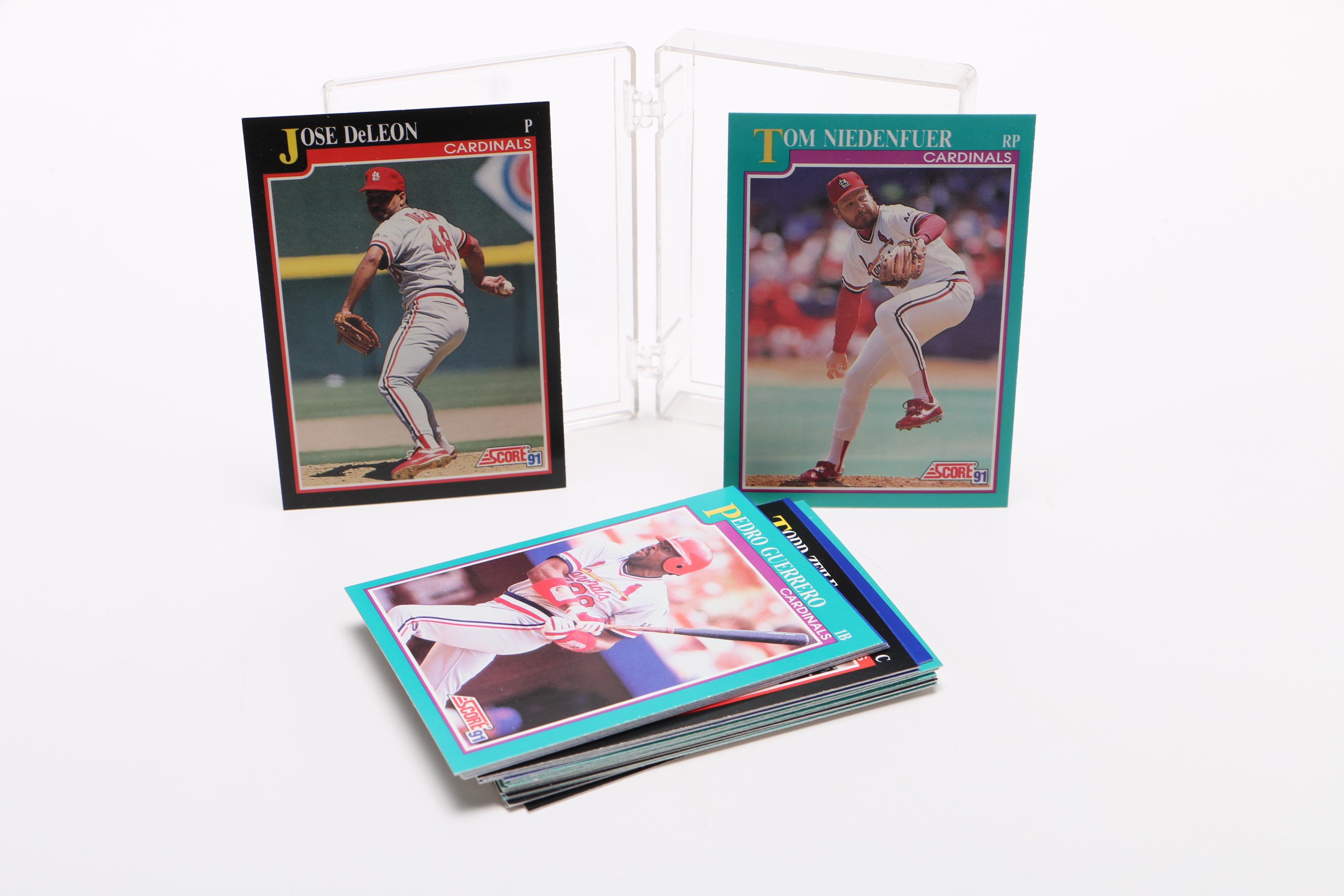 Assortment of 1980s and 1990s Baseball and Football Cards