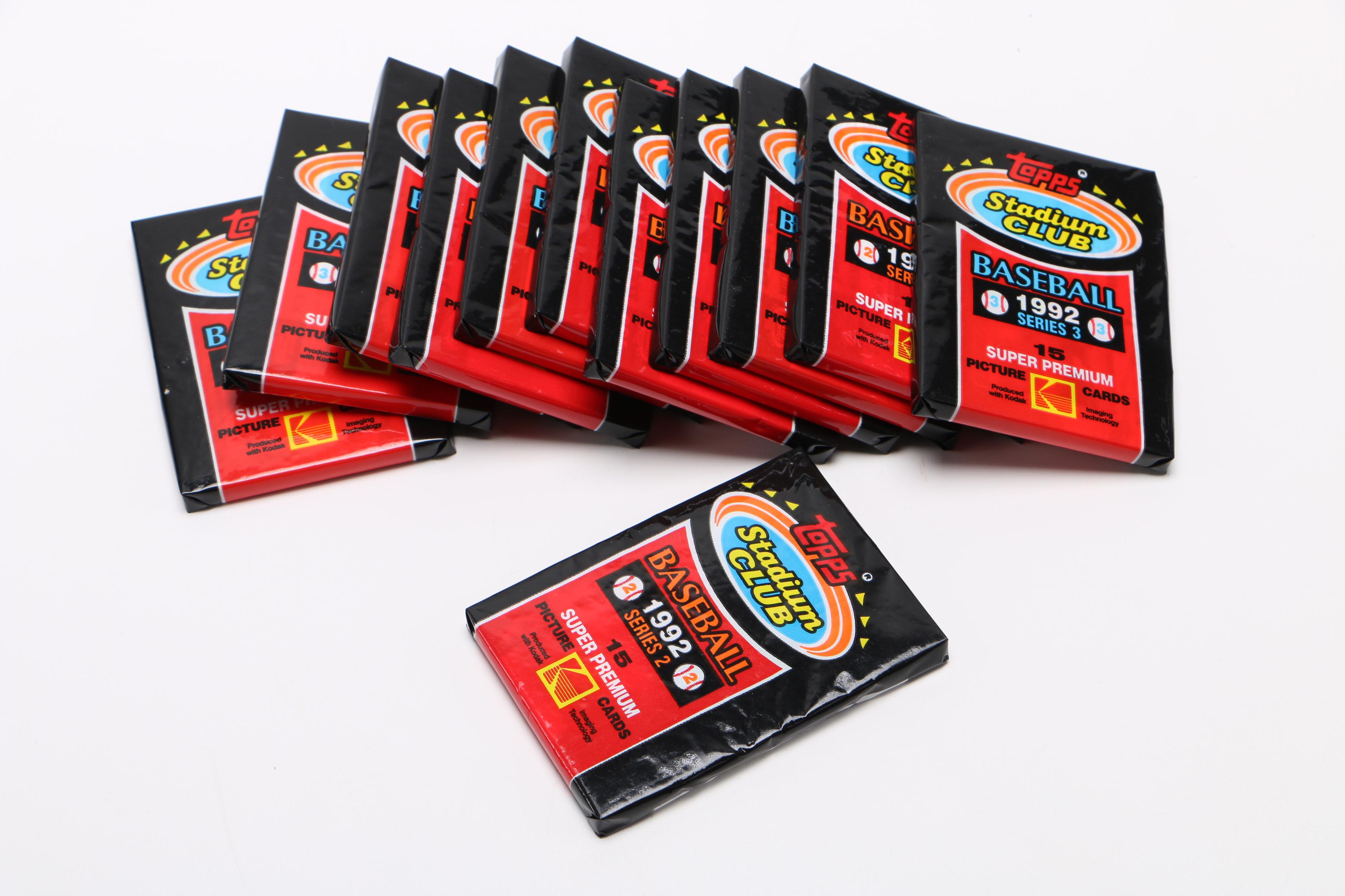 Assortment of 1980s and 1990s Baseball and Football Cards