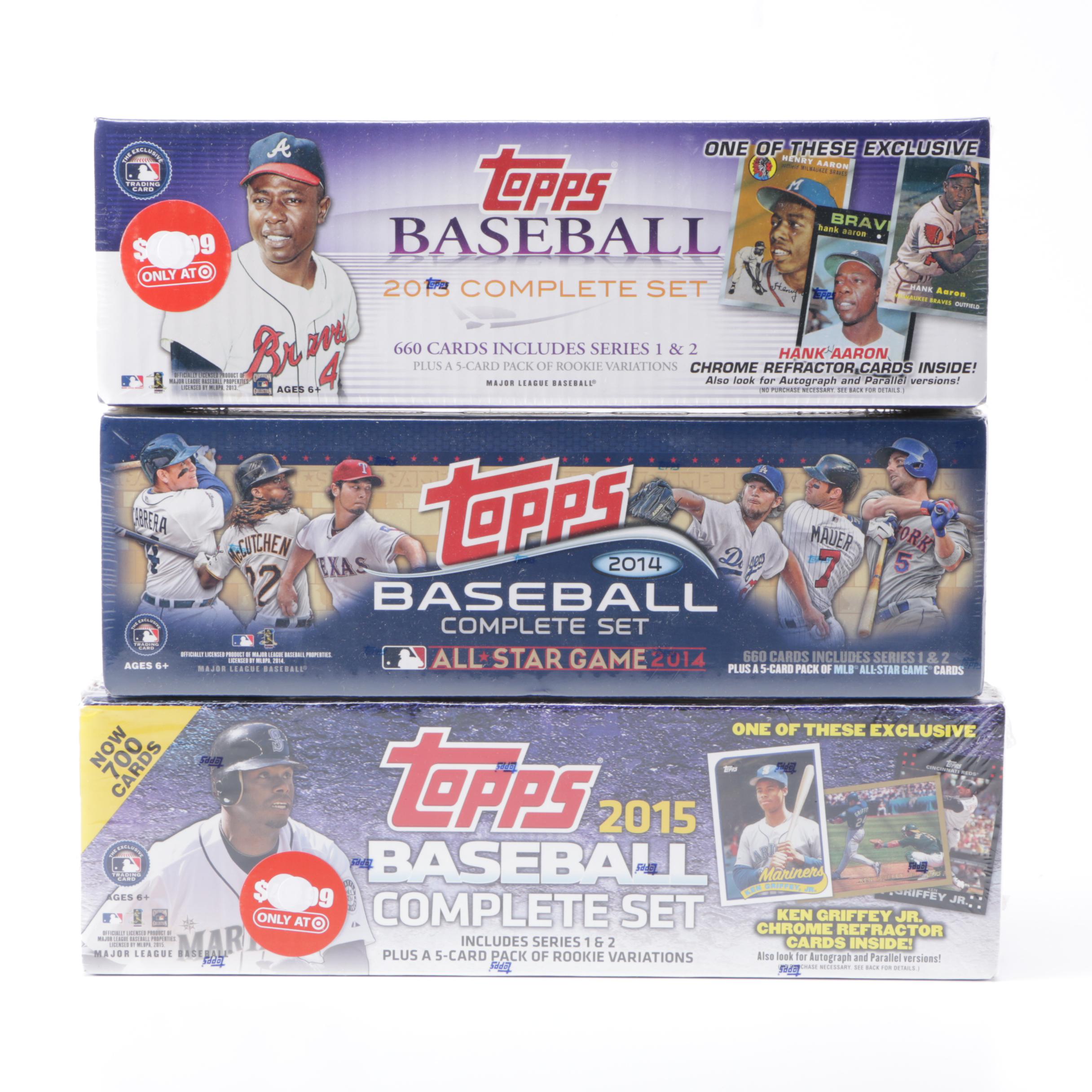 2013-2015 Topps Baseball Card Sets