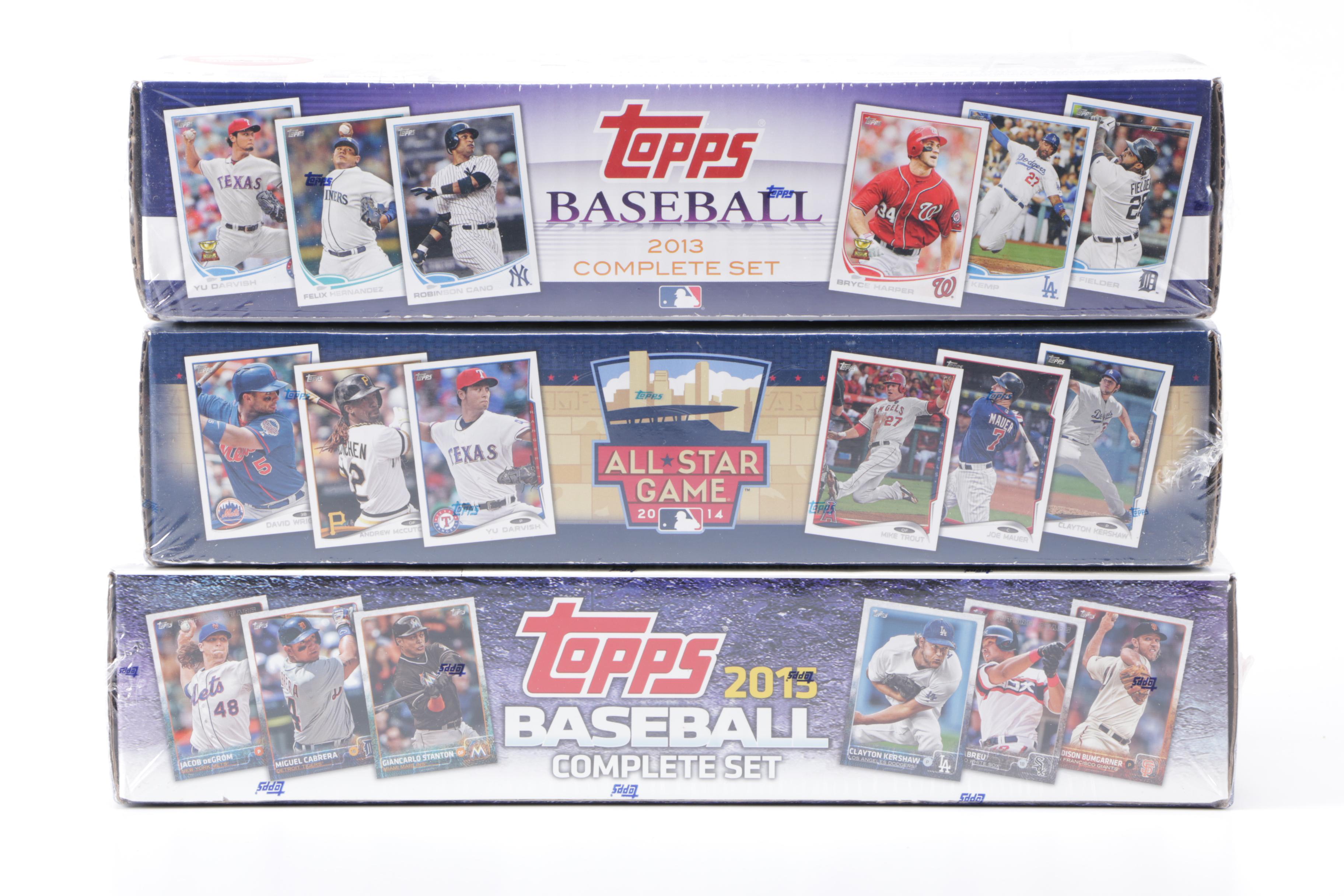 2013-2015 Topps Baseball Card Sets