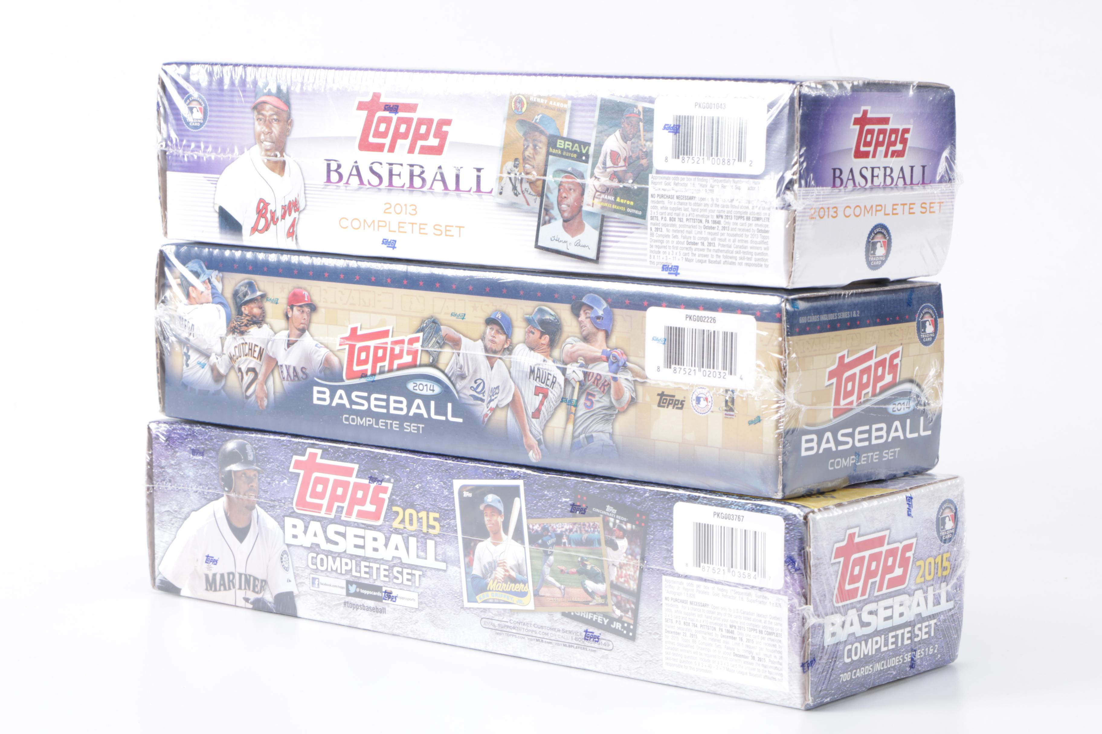 2013-2015 Topps Baseball Card Sets