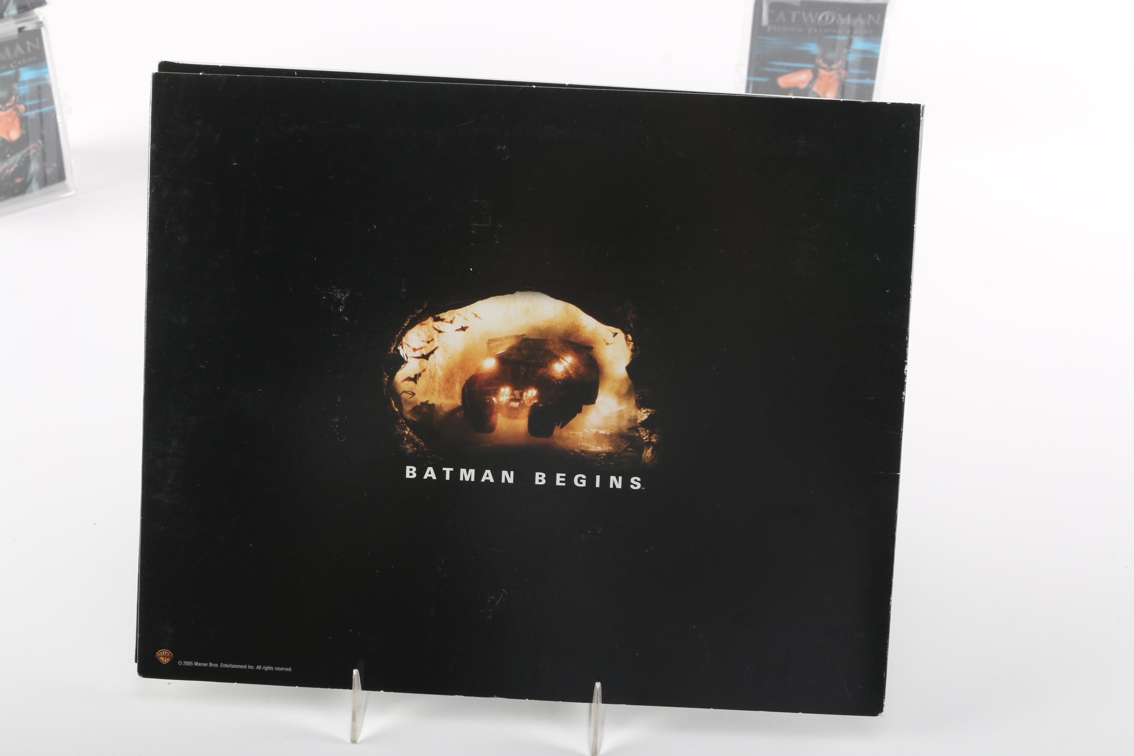 DC Movie Memorabilia Including "Batman Begins" and "Catwoman"