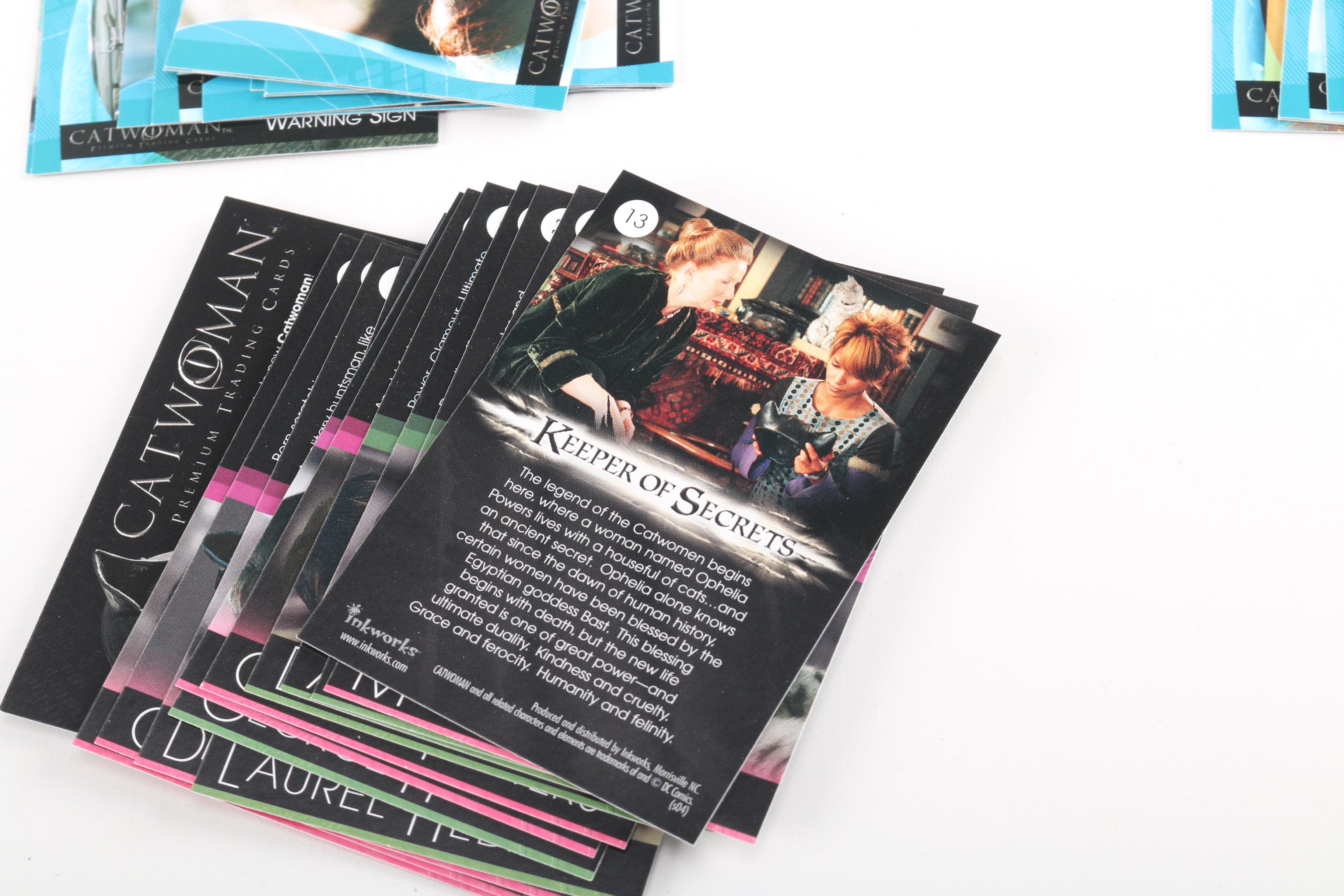 DC Movie Memorabilia Including "Batman Begins" and "Catwoman"