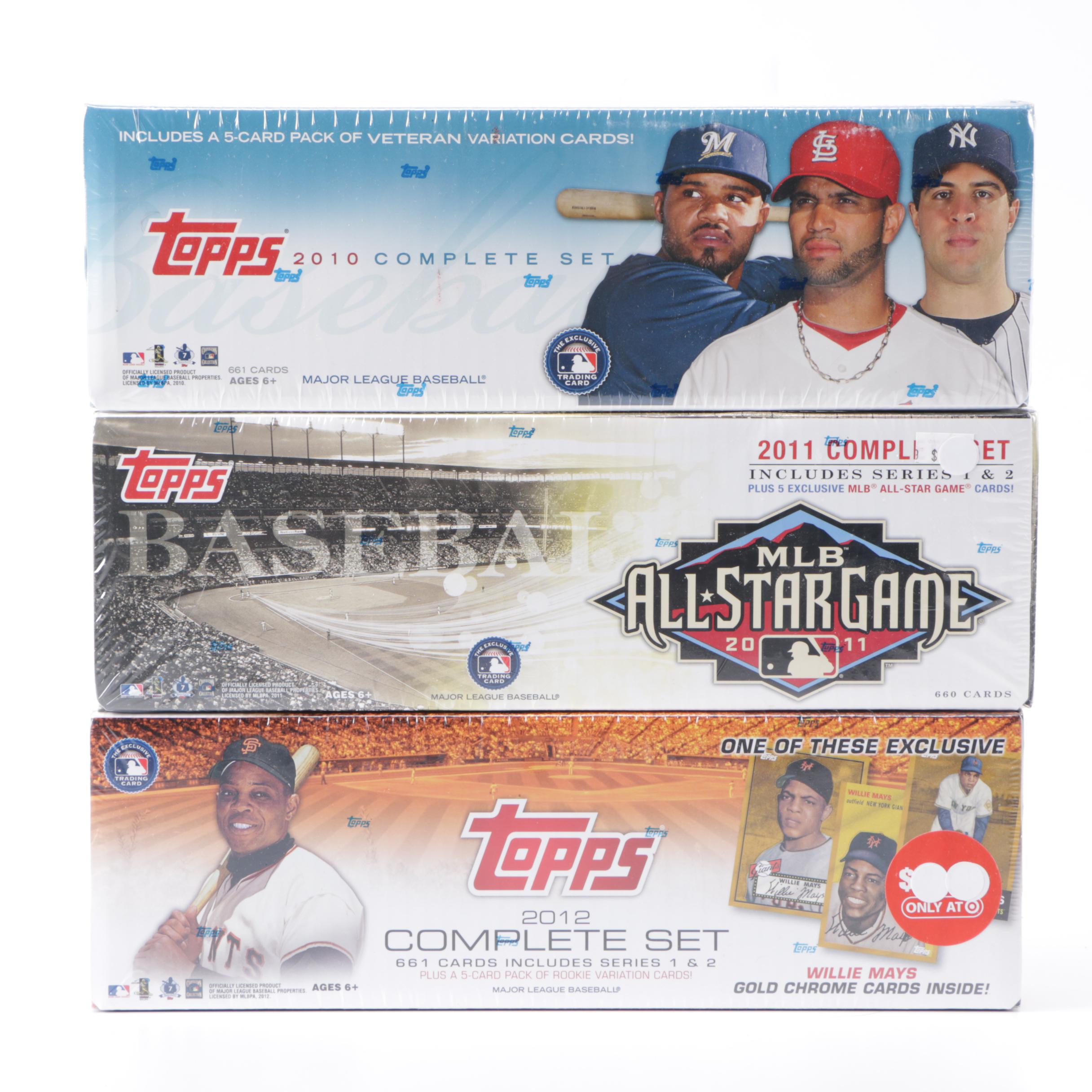 2010-2012 Topps Baseball Sets