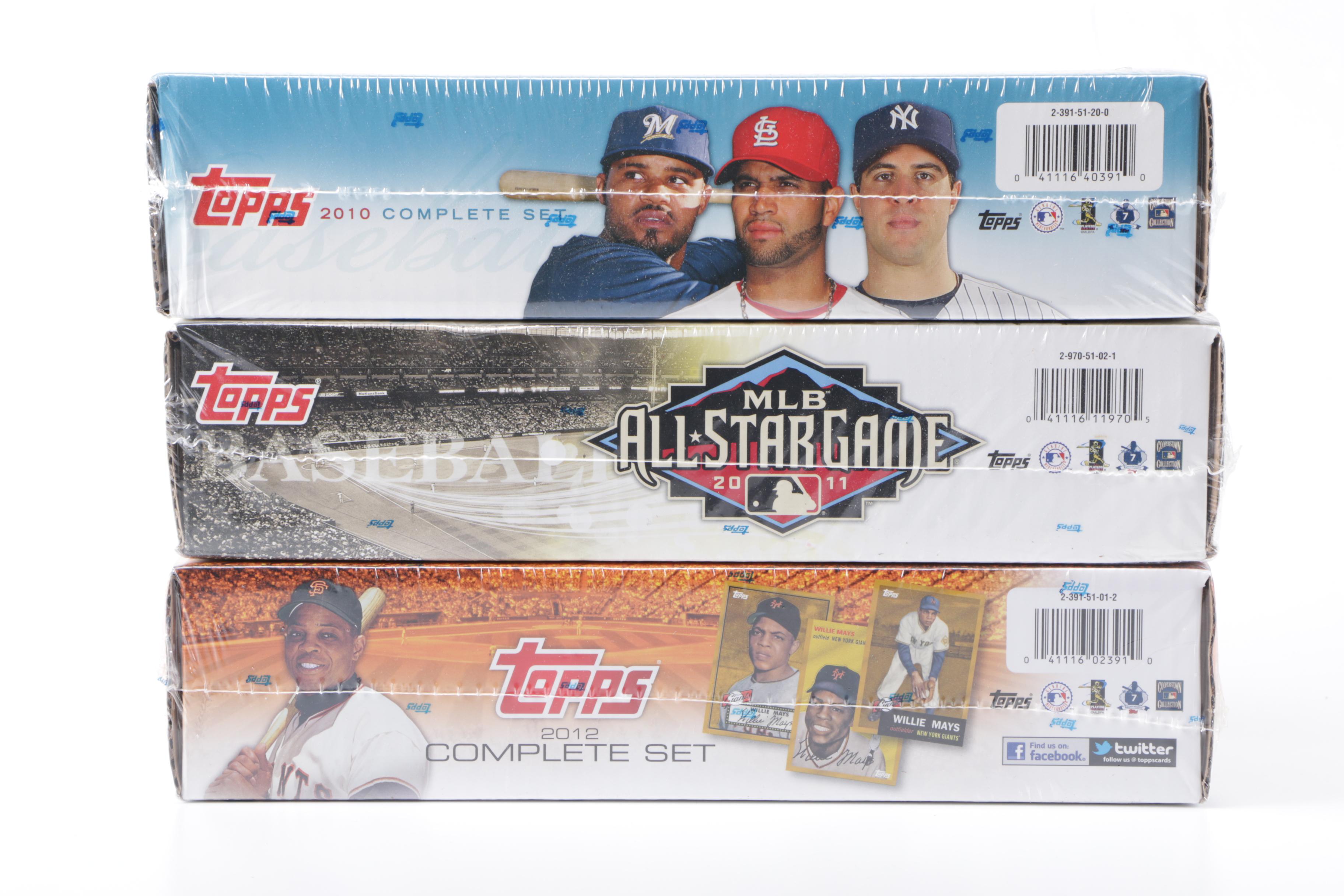 2010-2012 Topps Baseball Sets