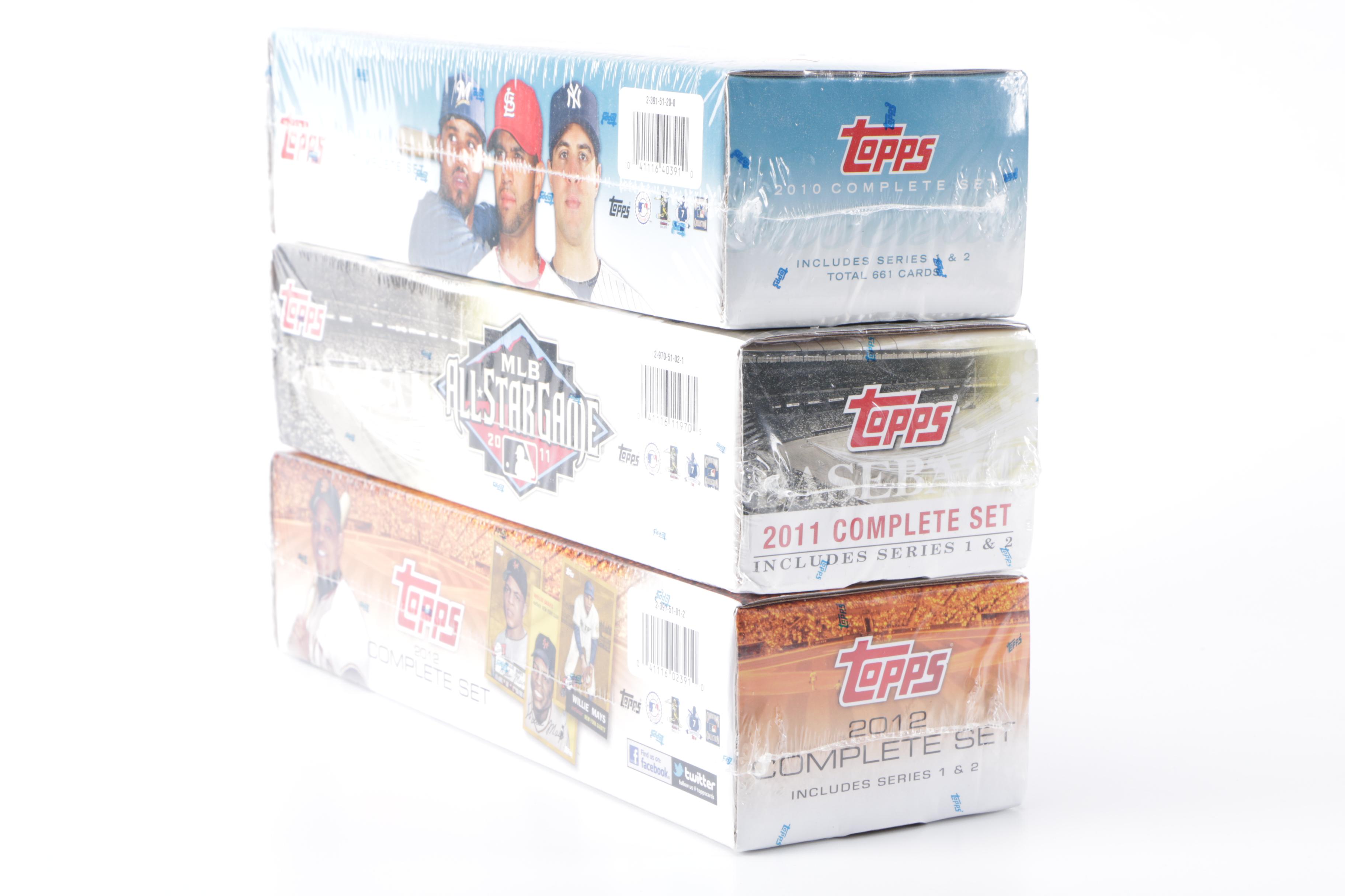 2010-2012 Topps Baseball Sets