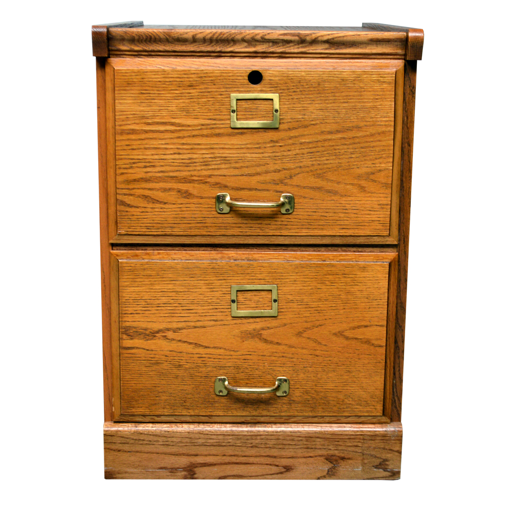 Oak Filing Cabinet