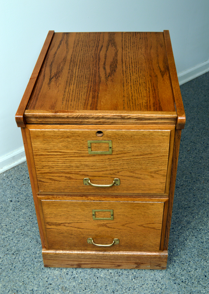 Oak Filing Cabinet