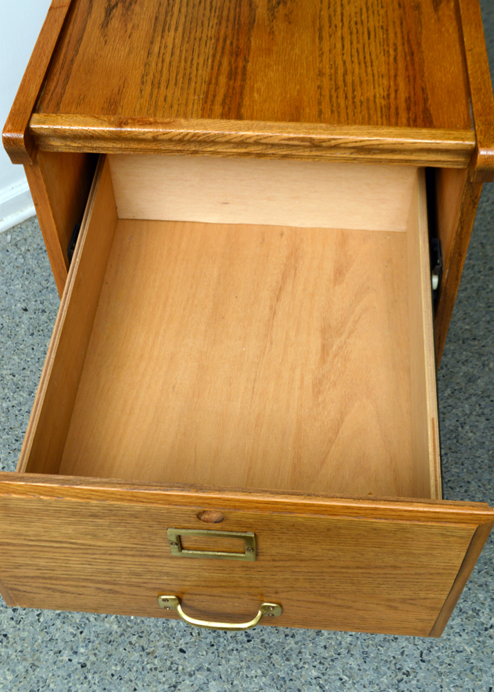 Oak Filing Cabinet