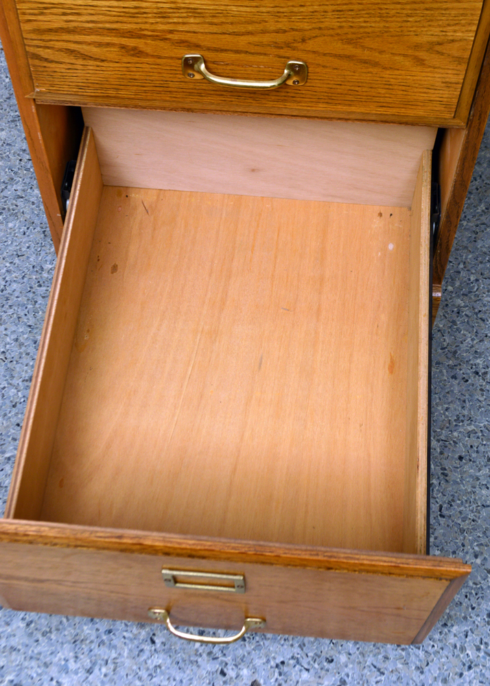 Oak Filing Cabinet