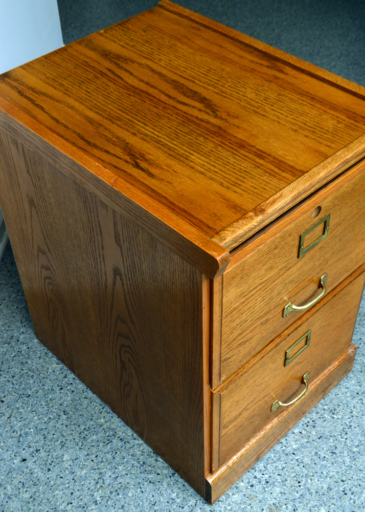 Oak Filing Cabinet