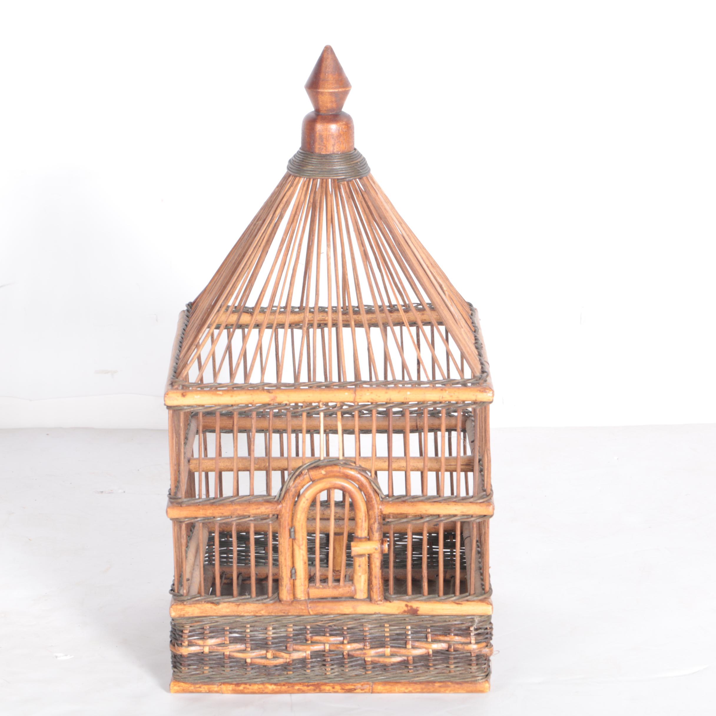 Wicker Bird Cage