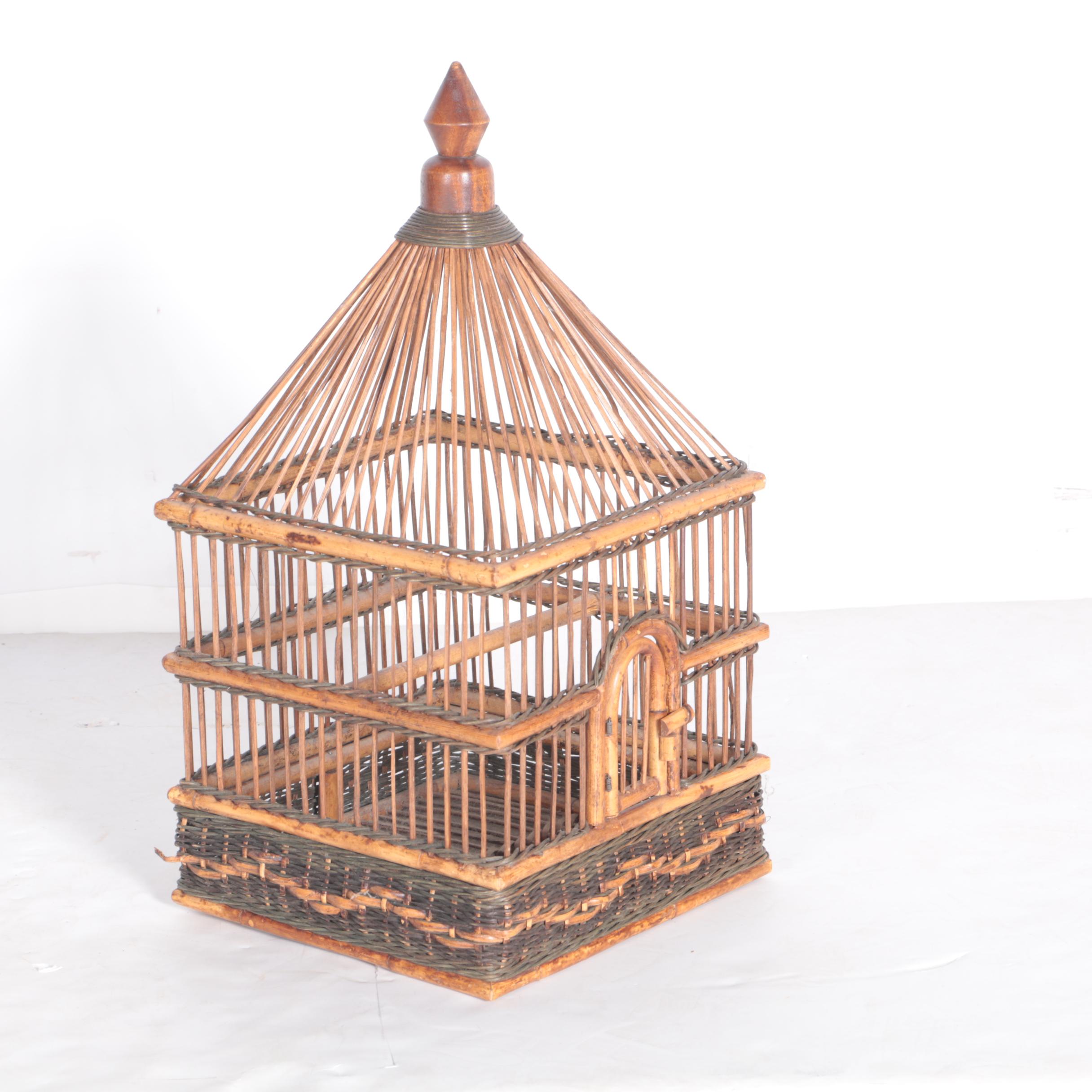 Wicker Bird Cage