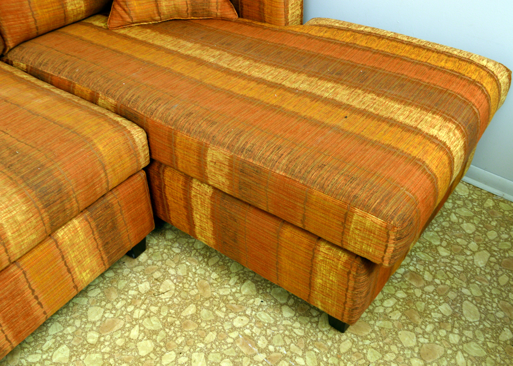 Striped Sectional Sofa