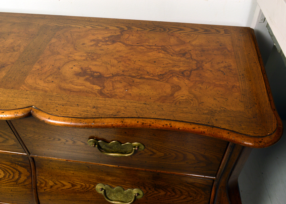 Vintage Bombe Chest of Drawers by Baker Furniture