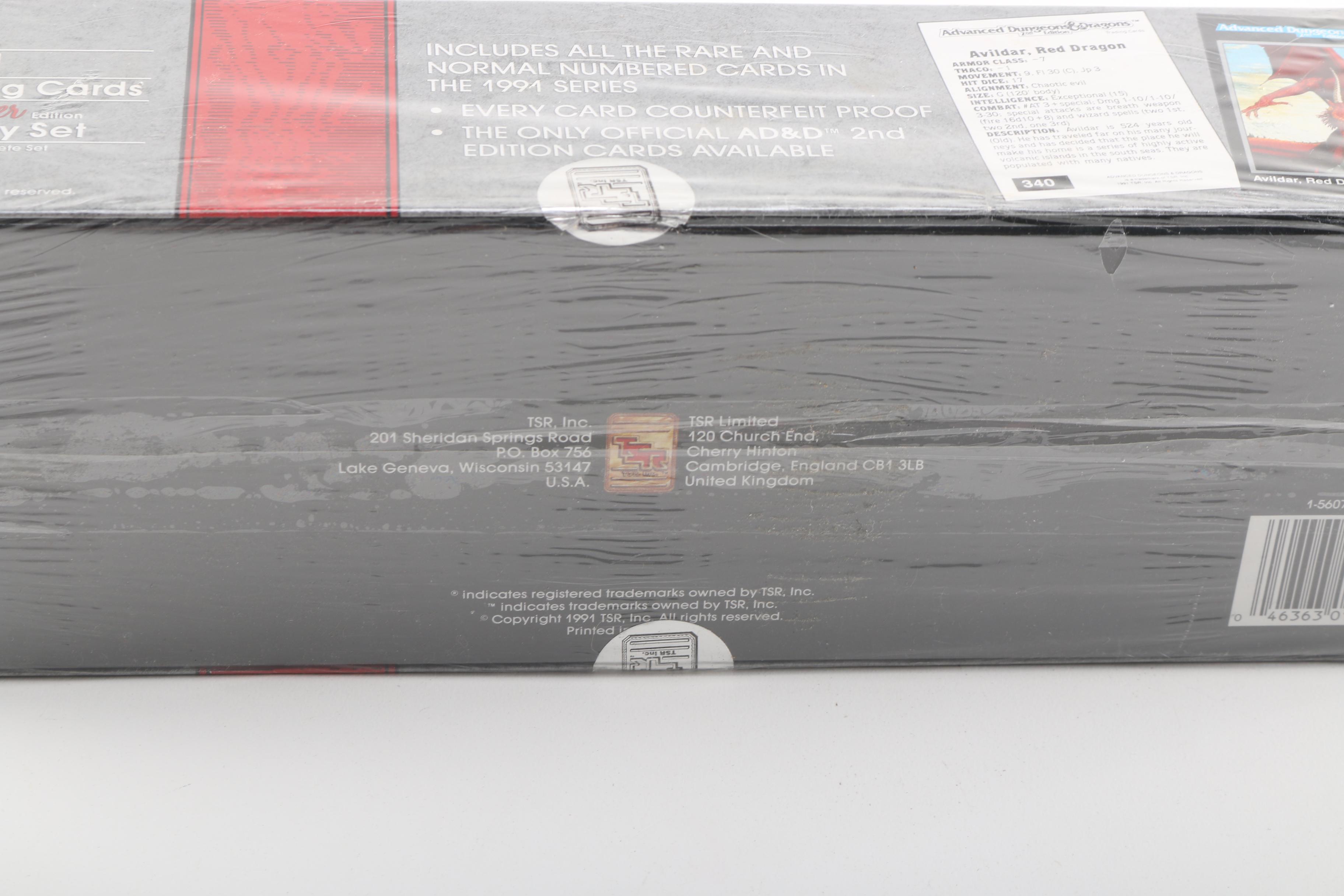 1991 Second Edition "Advanced Dungeons & Dragons" Premier Factory Set Mint in Box