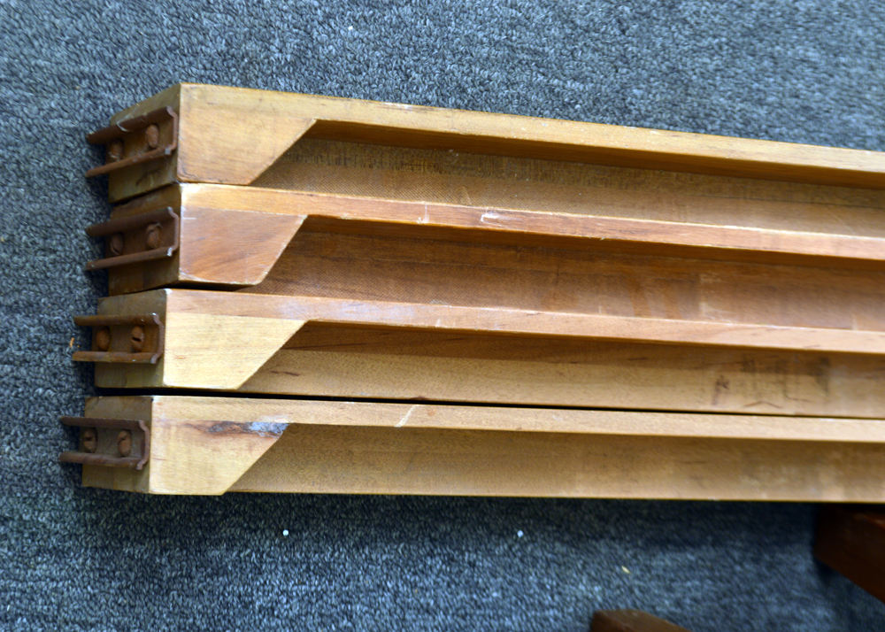 Vintage Oak Twin Bed Frames by Kindel