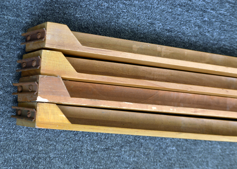 Vintage Oak Twin Bed Frames by Kindel