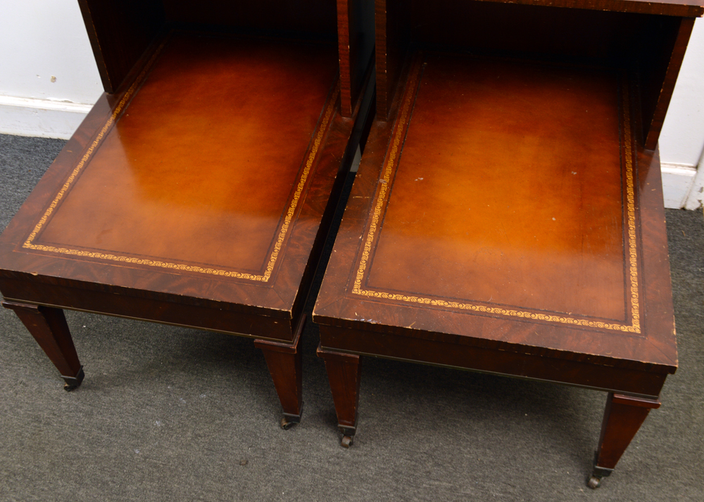 Vintage Tiered Magazine Rack End Tables