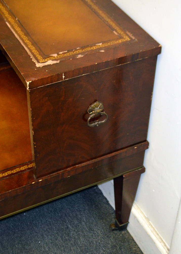 Vintage Tiered Magazine Rack End Tables
