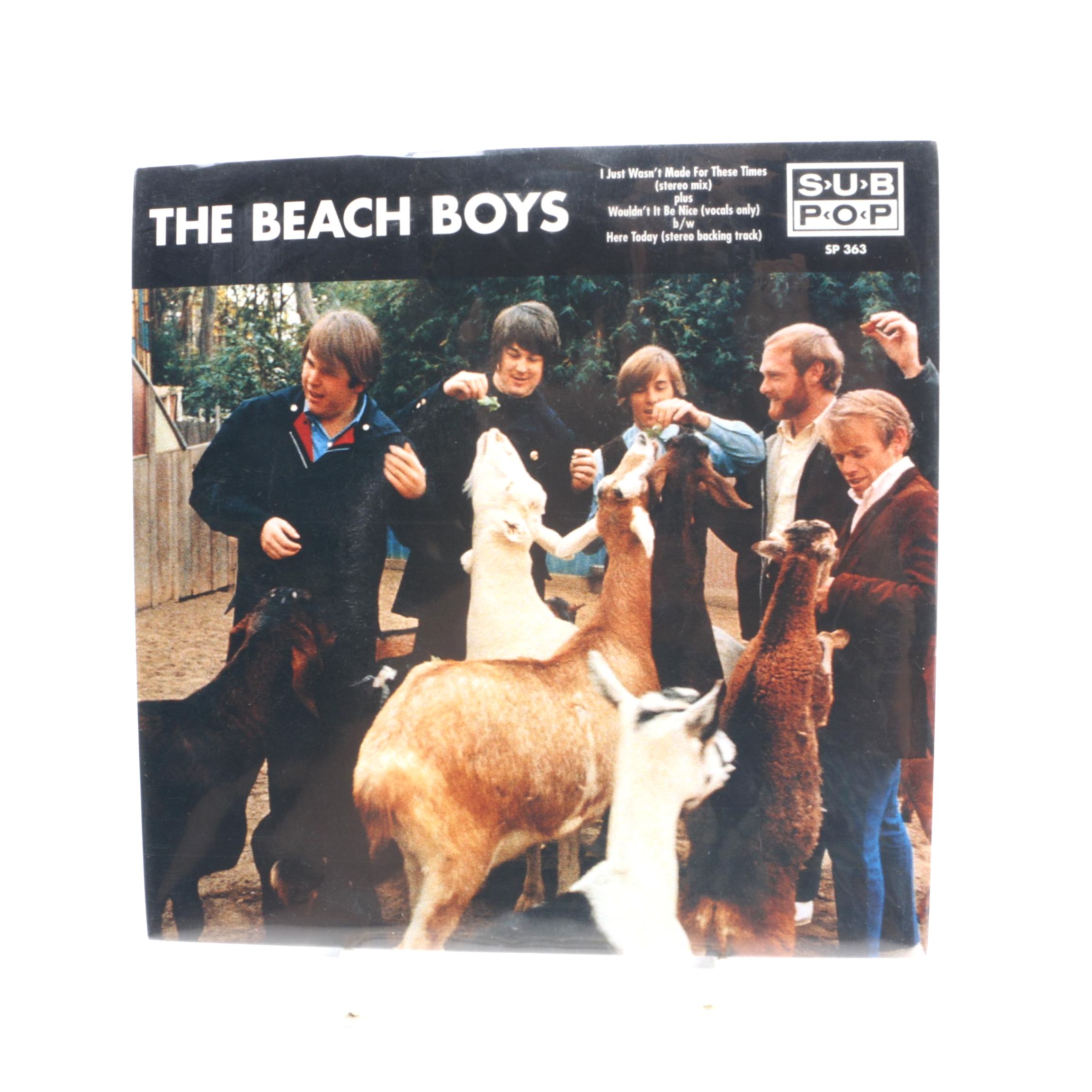 Beach Boys 1996 "I Just Wasn't Made For These Times" Single on Sub Pop