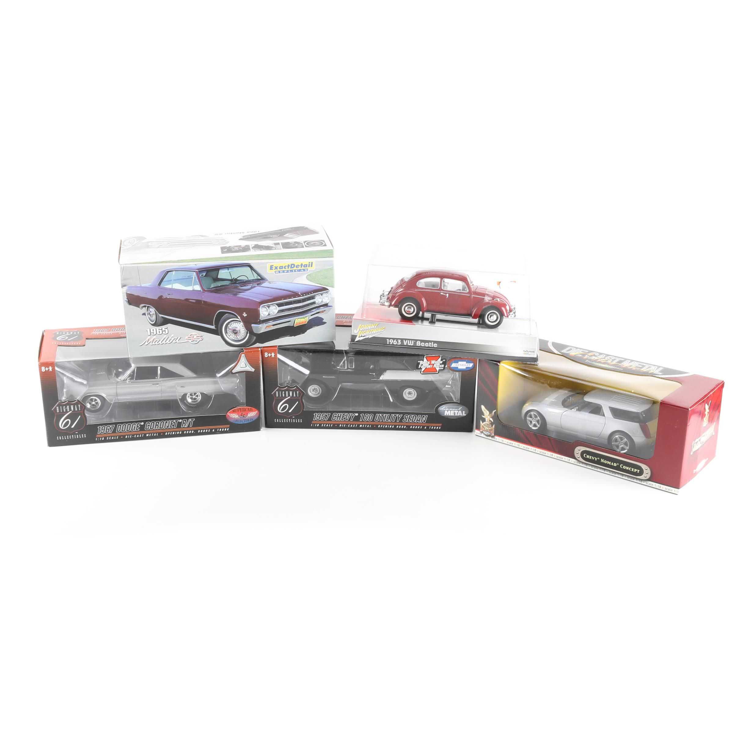 Collection of Five Die-Cast Cars