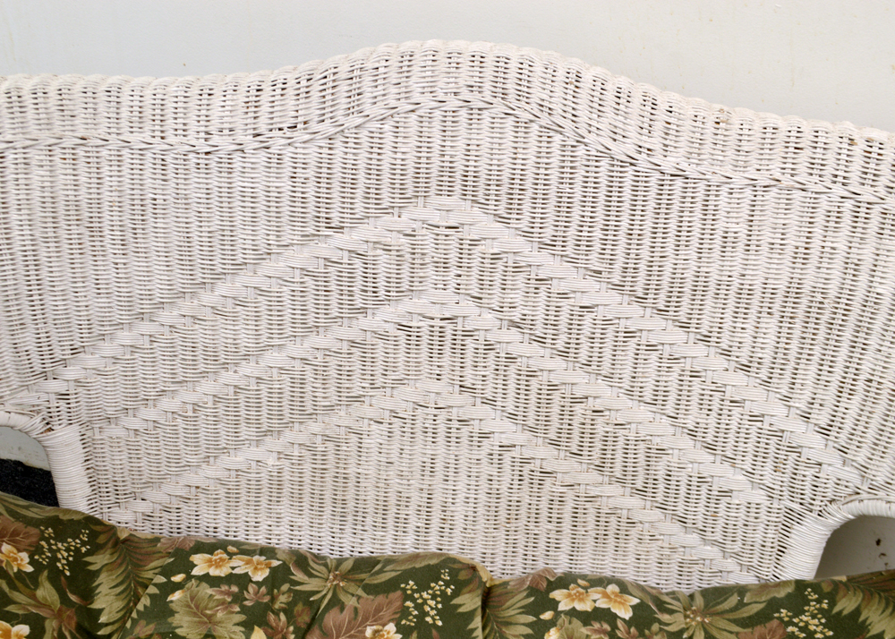 Vintage Wicker Loveseat and Armchairs