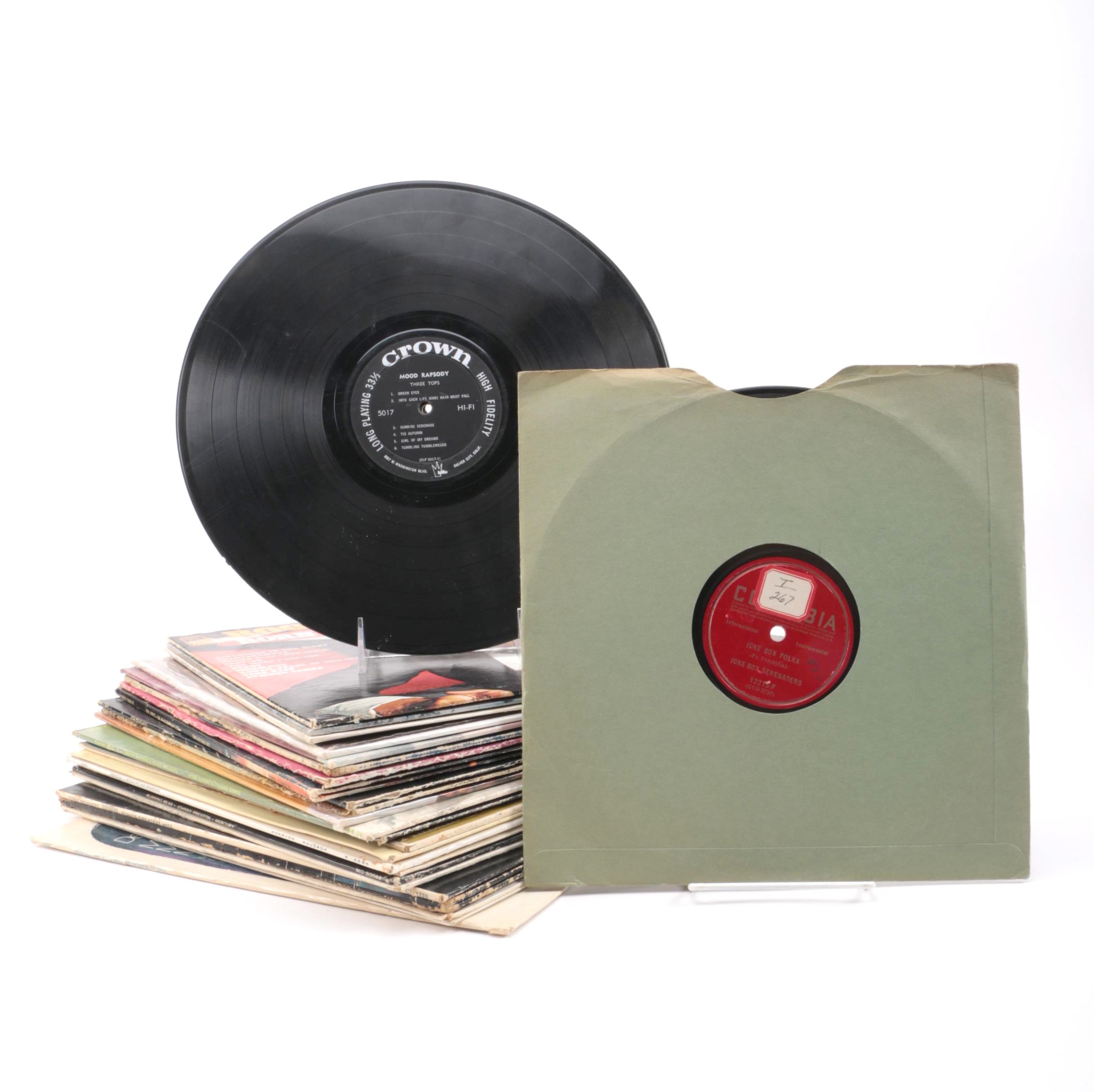 Vintage Lounge and Crooner Records Including Dean Martin, Tom Jones