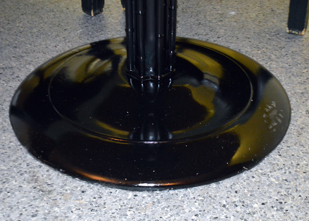 Green Vinyl Side Chairs and Table