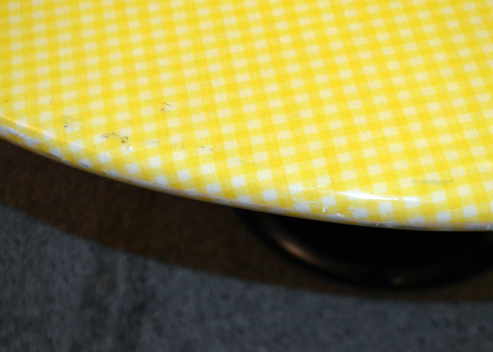 Green Vinyl Side Chairs and Table