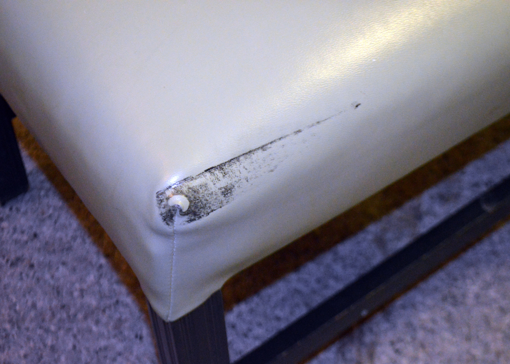 Green Vinyl Side Chairs and Table