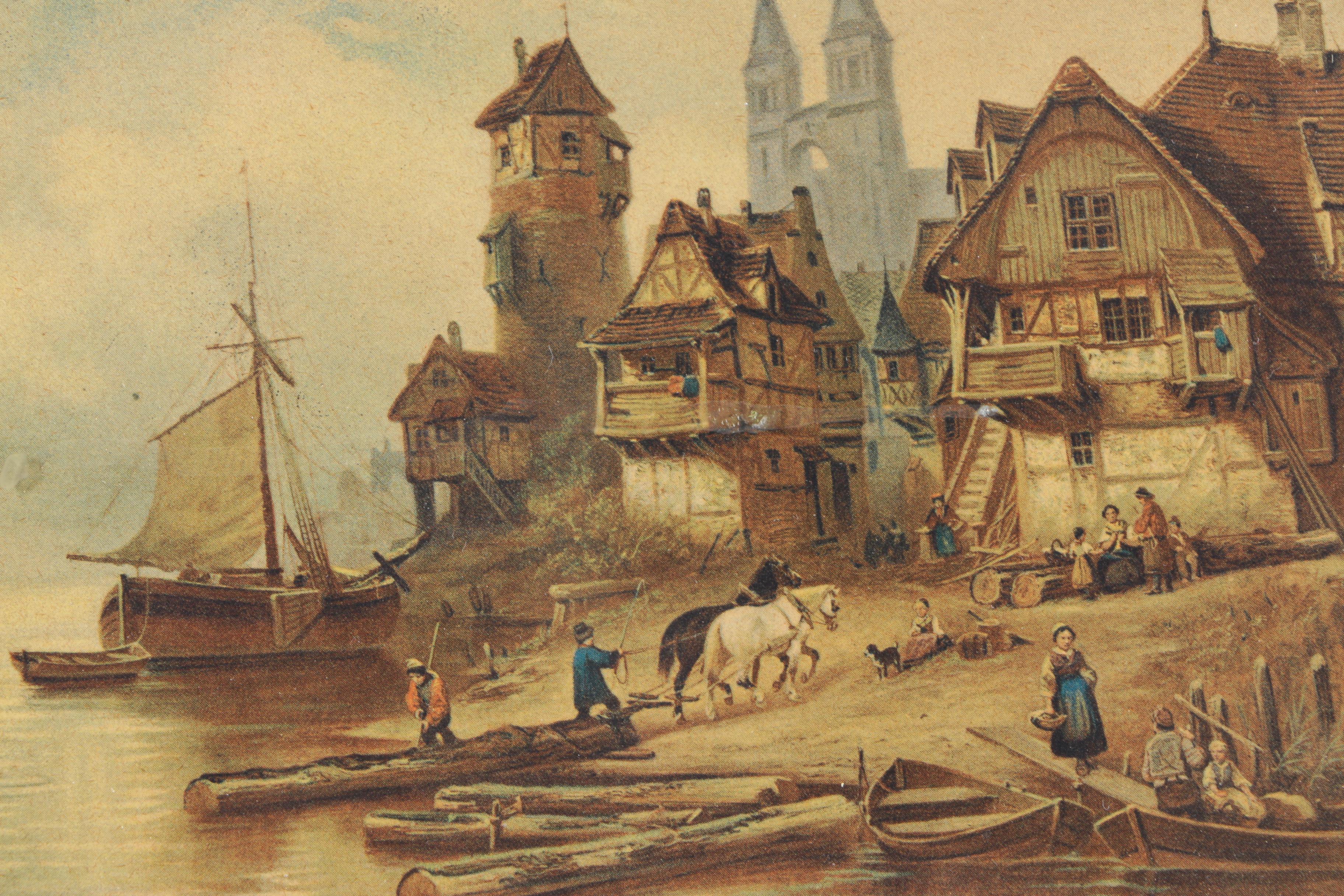 Four Scenic Framed Offset Lithographs