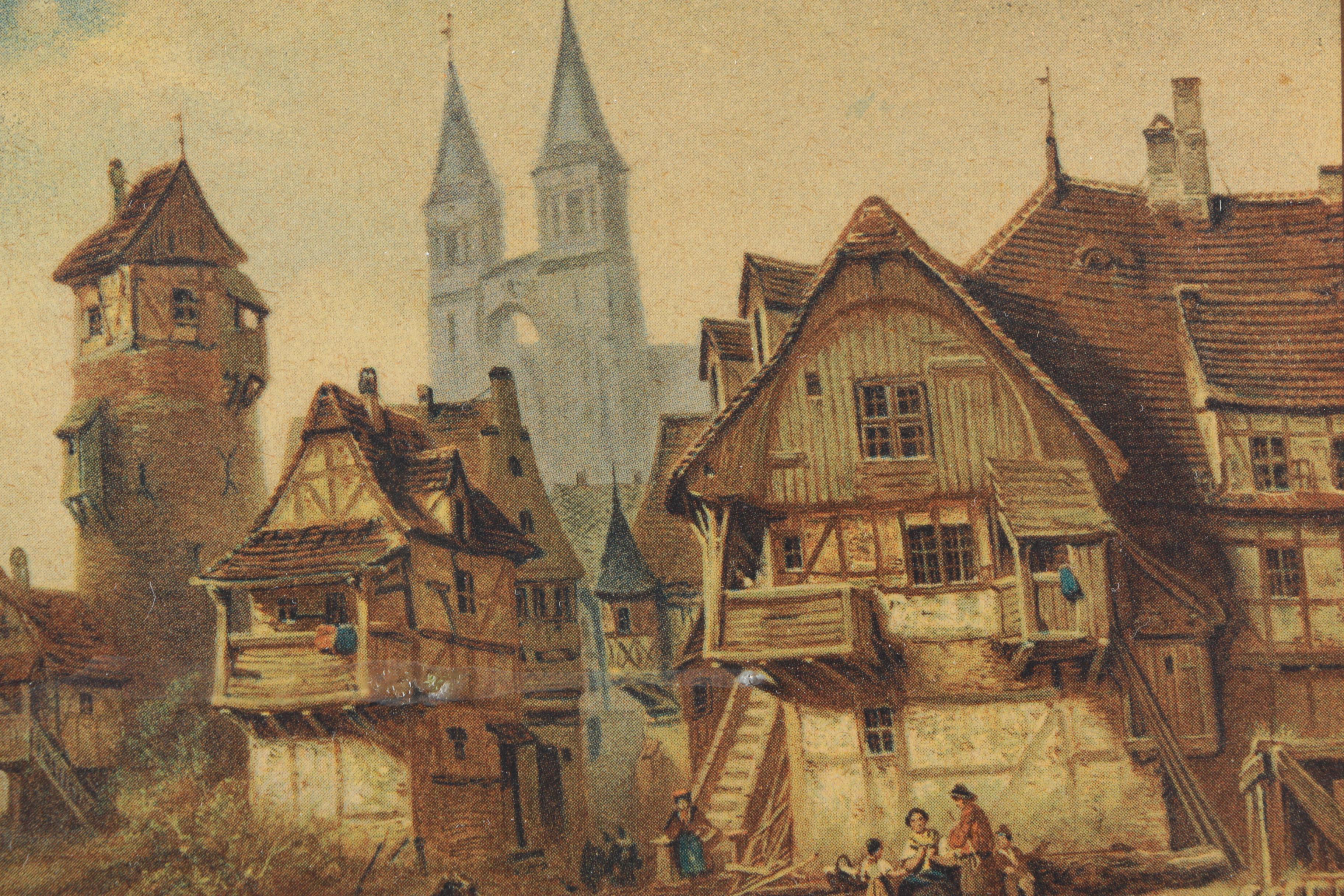 Four Scenic Framed Offset Lithographs