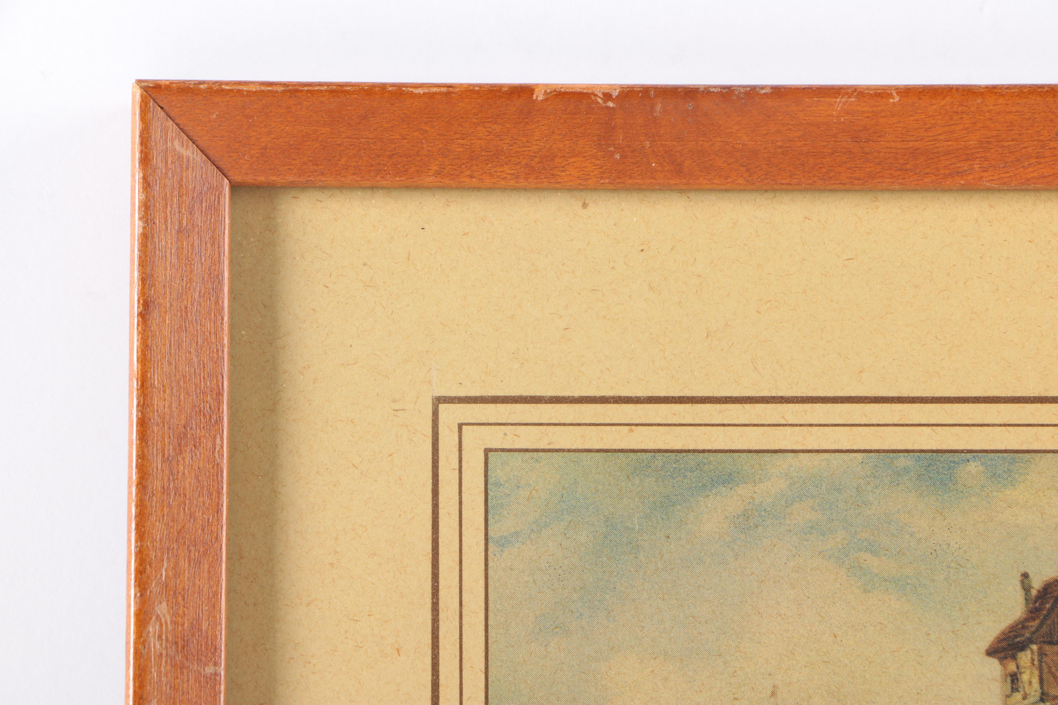 Four Scenic Framed Offset Lithographs