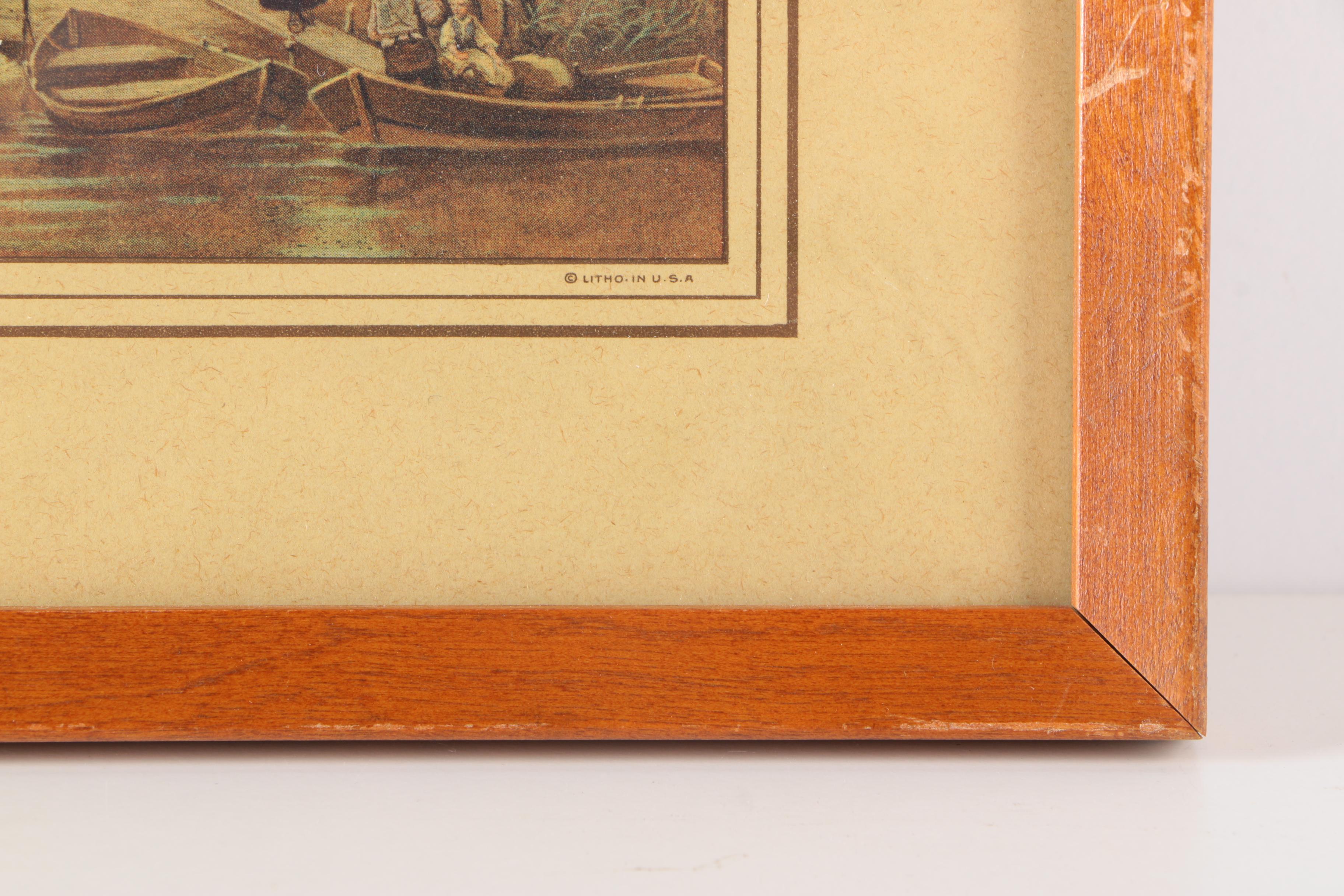 Four Scenic Framed Offset Lithographs