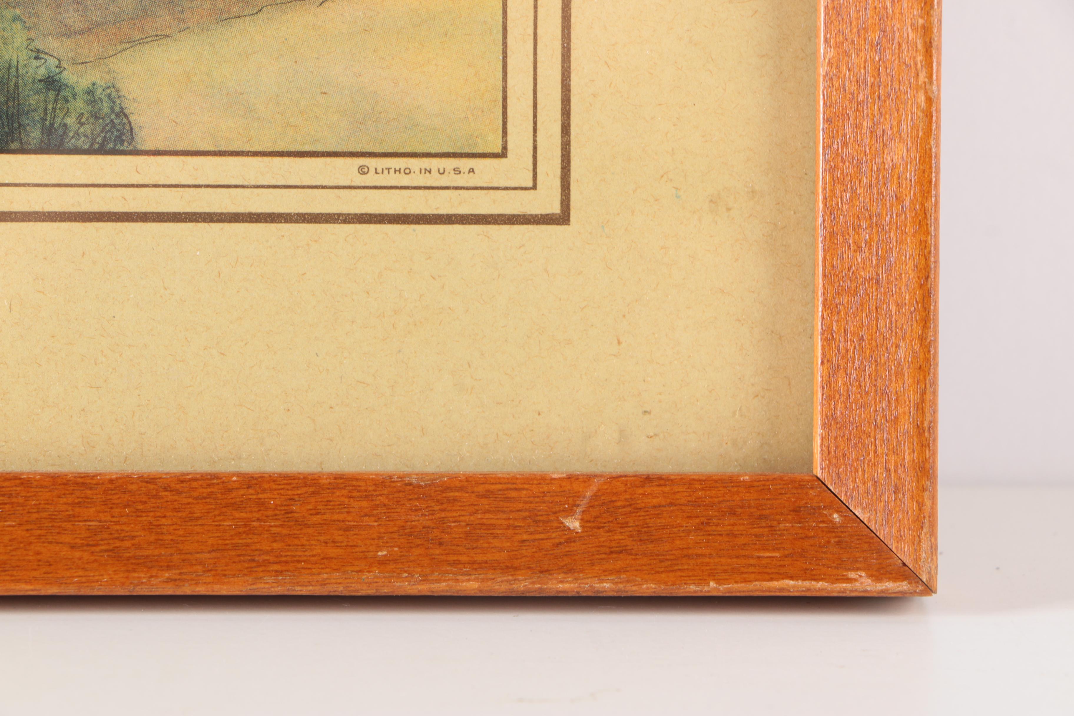 Four Scenic Framed Offset Lithographs