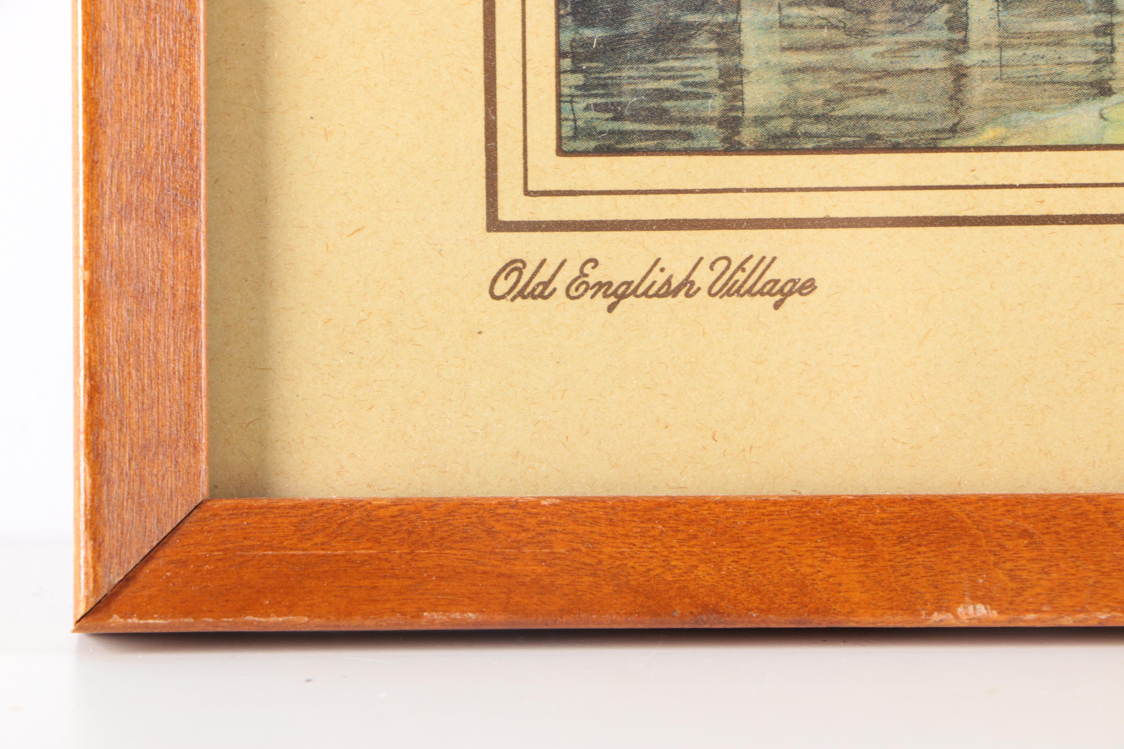 Four Scenic Framed Offset Lithographs