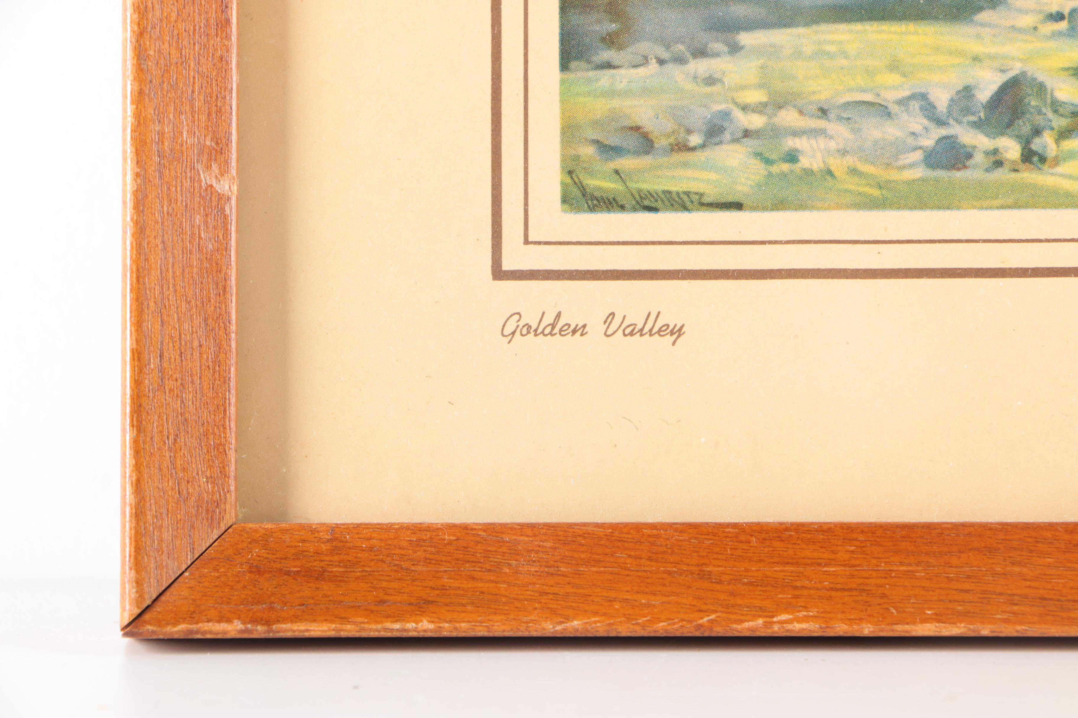 Four Scenic Framed Offset Lithographs