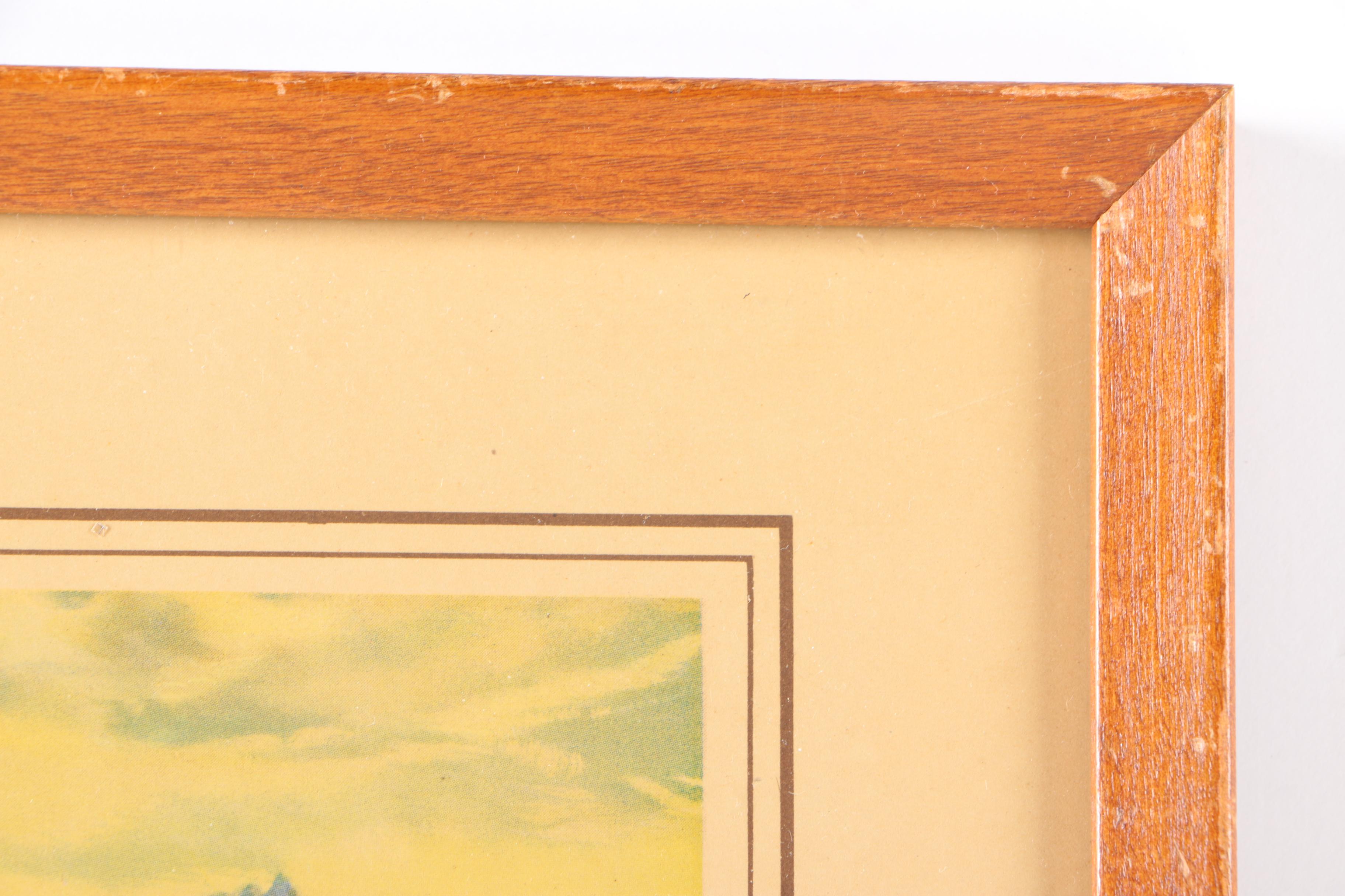 Four Scenic Framed Offset Lithographs