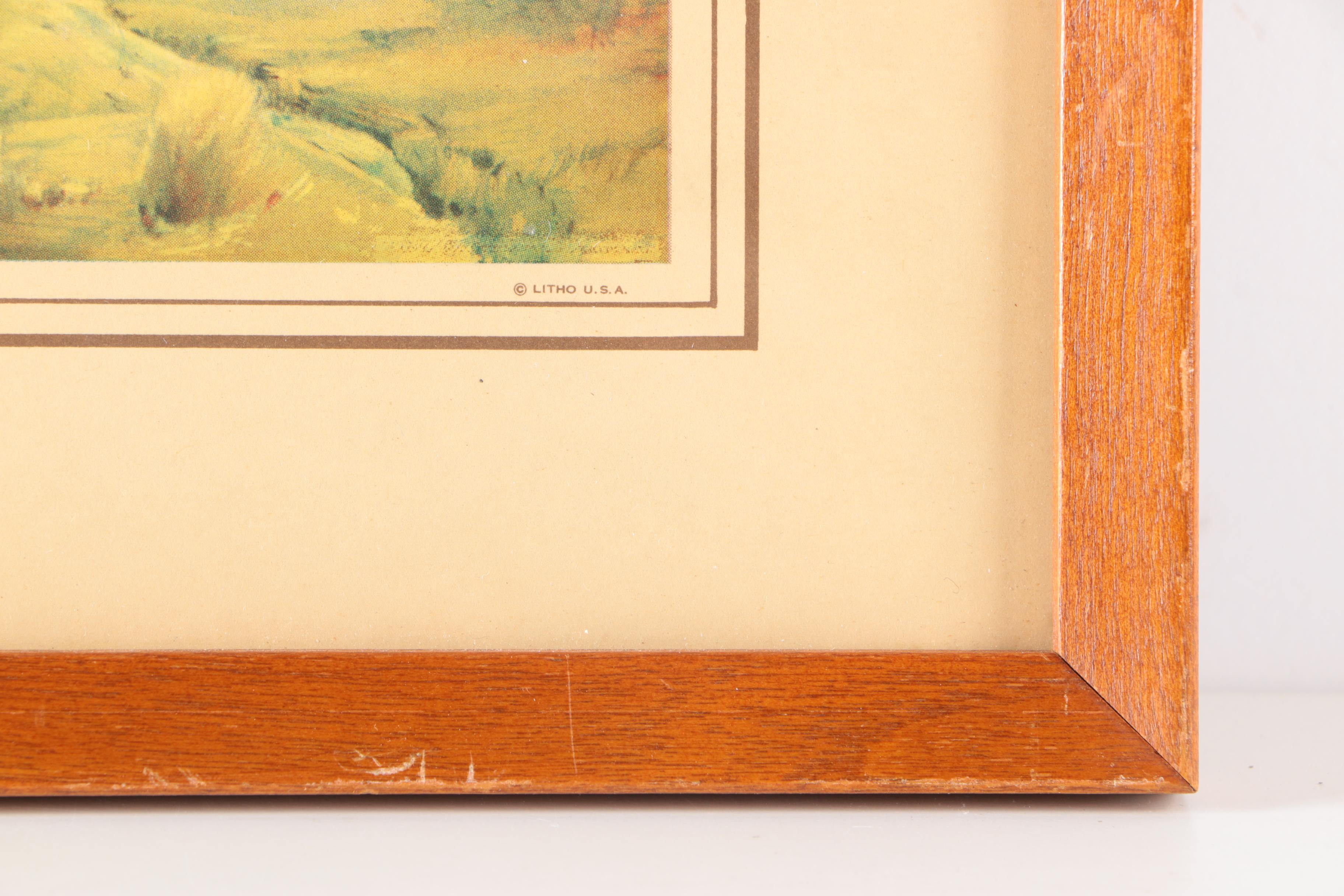 Four Scenic Framed Offset Lithographs