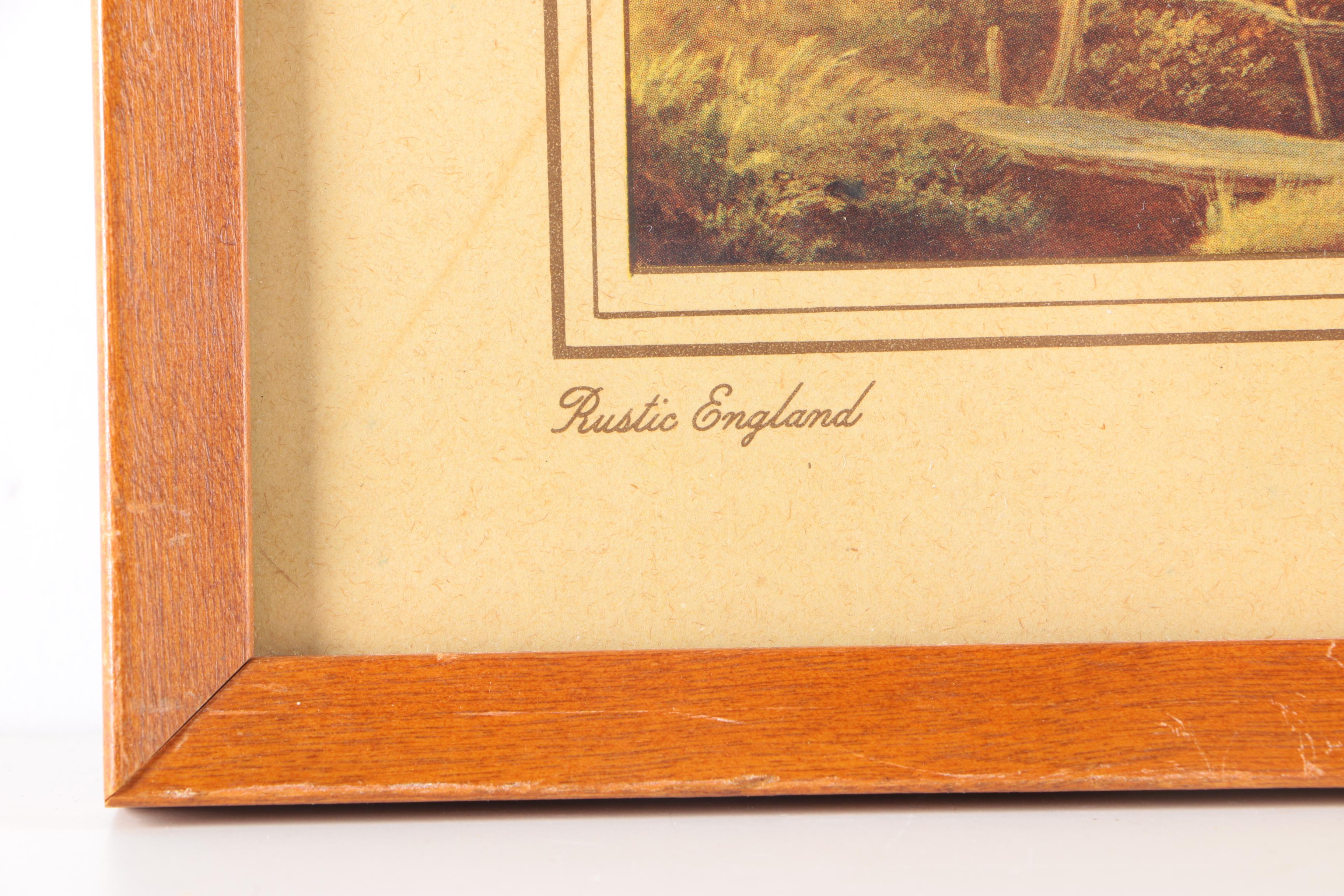 Four Scenic Framed Offset Lithographs