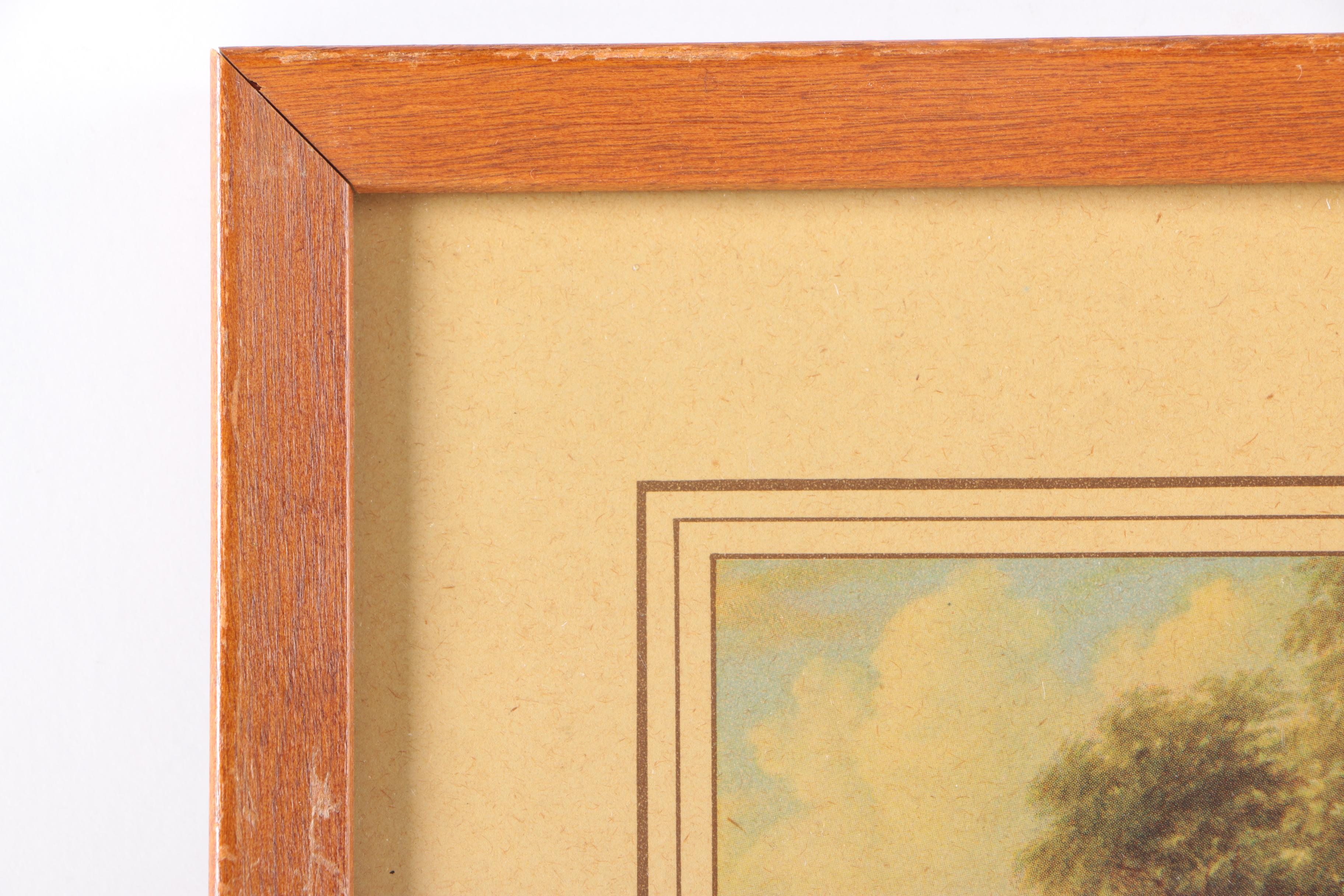 Four Scenic Framed Offset Lithographs