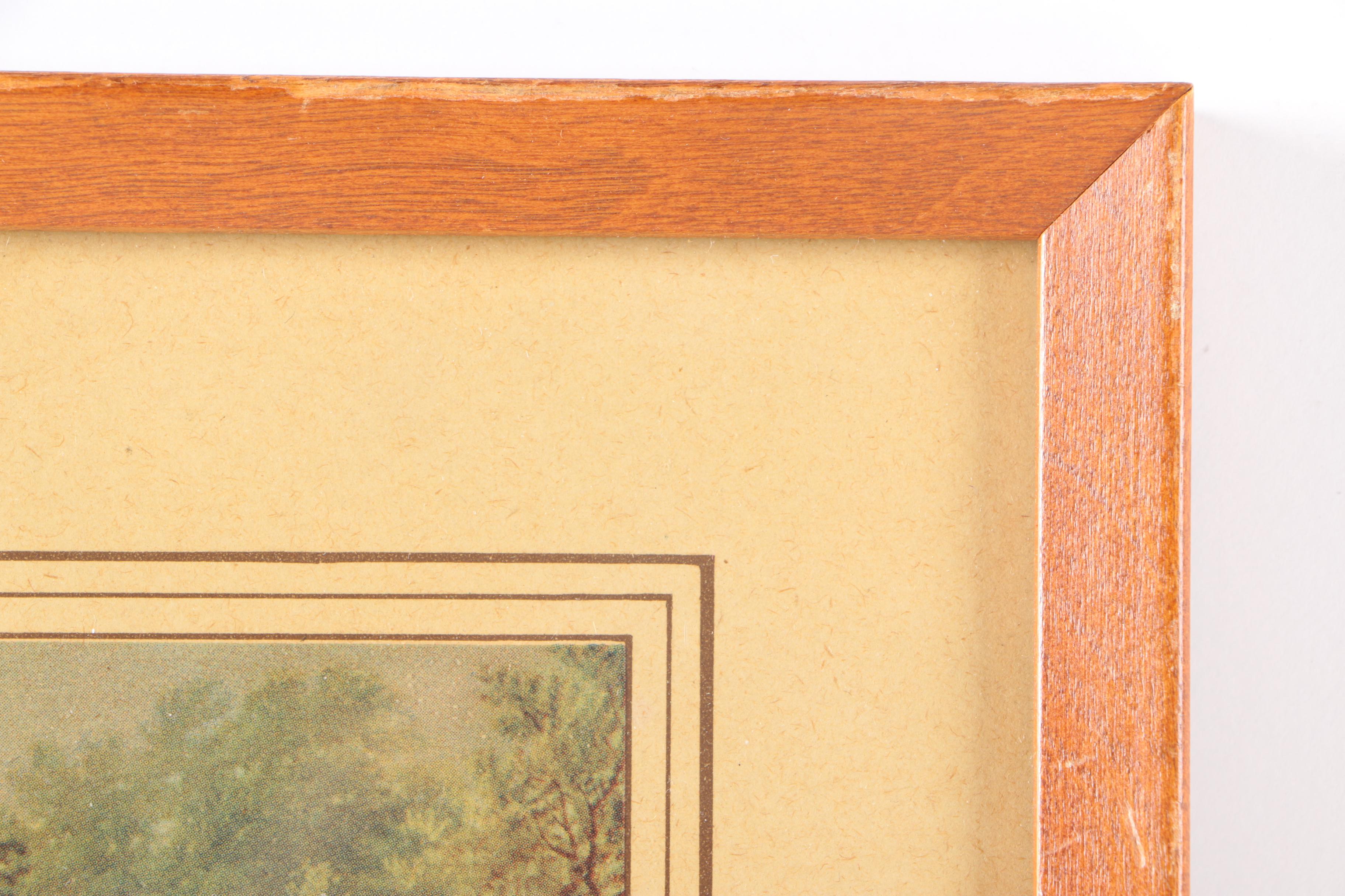 Four Scenic Framed Offset Lithographs