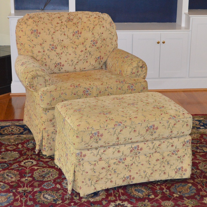 Upholstered Club Chair and Ottoman by Best Chairs, INC.