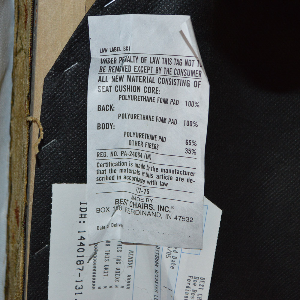 Upholstered Club Chair and Ottoman by Best Chairs, INC.